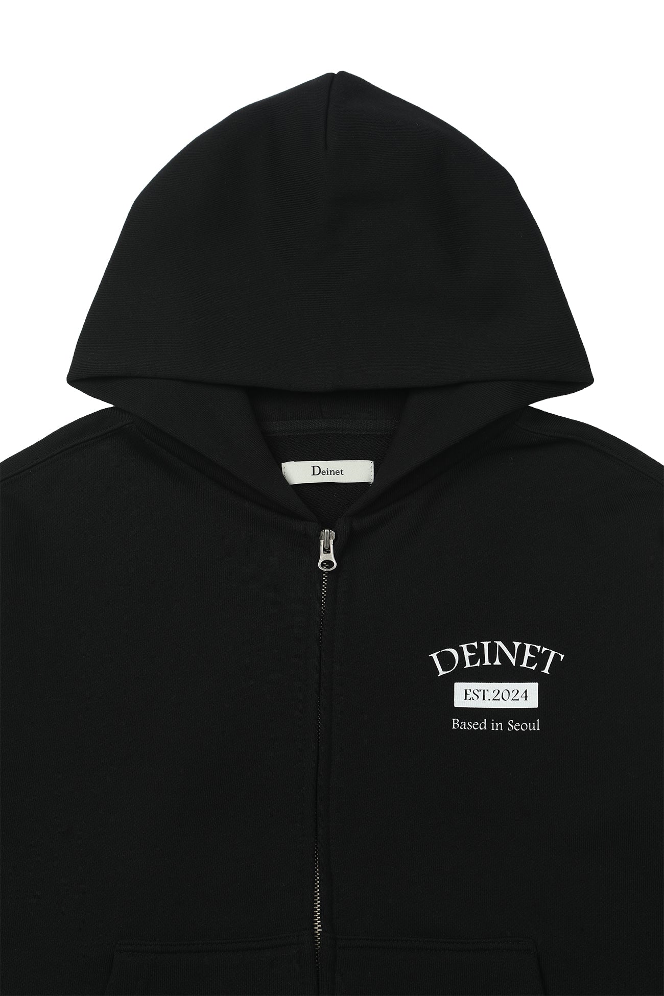 Deinet - German Lettering Hoodie Zip-Up (Black) product image 11 | TRAB K-Fashion Australia