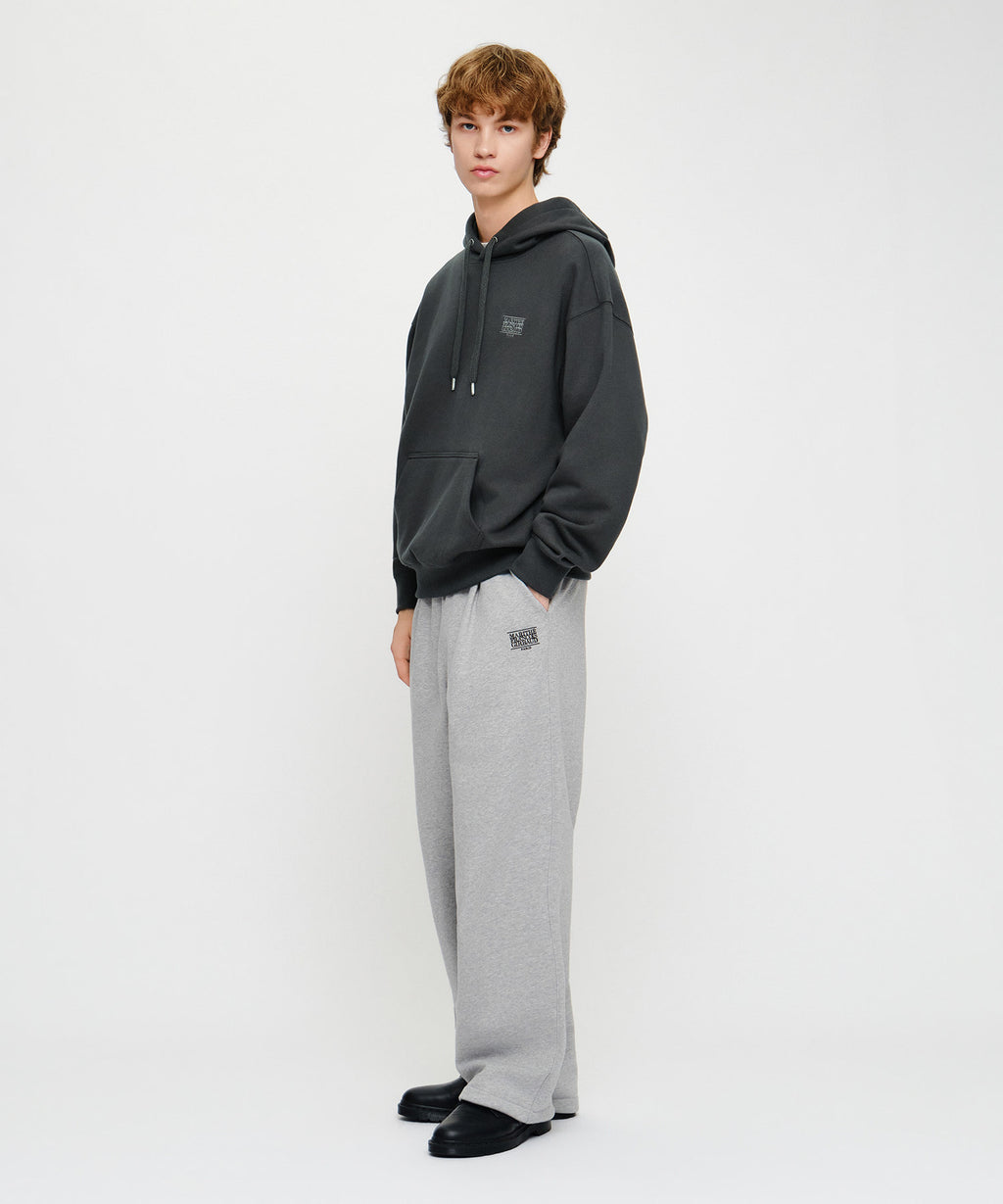 Marithe & Francois Girbaud - One Tuck Wide Sweat Joggers (brushed) (Heather Gray) product image 4 | TRAB K-Fashion Australia