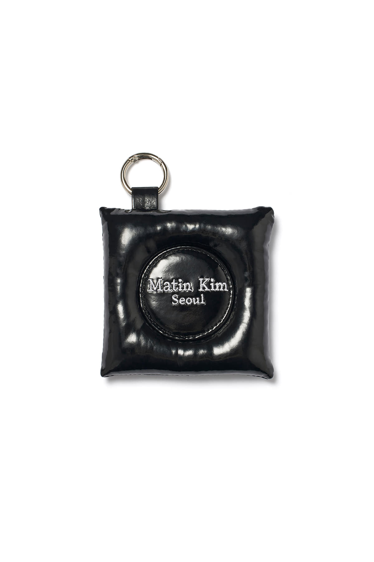 Matin Kim - Puffer Square Mirror Keyring (Black) product image 1 | TRAB K-Fashion Australia