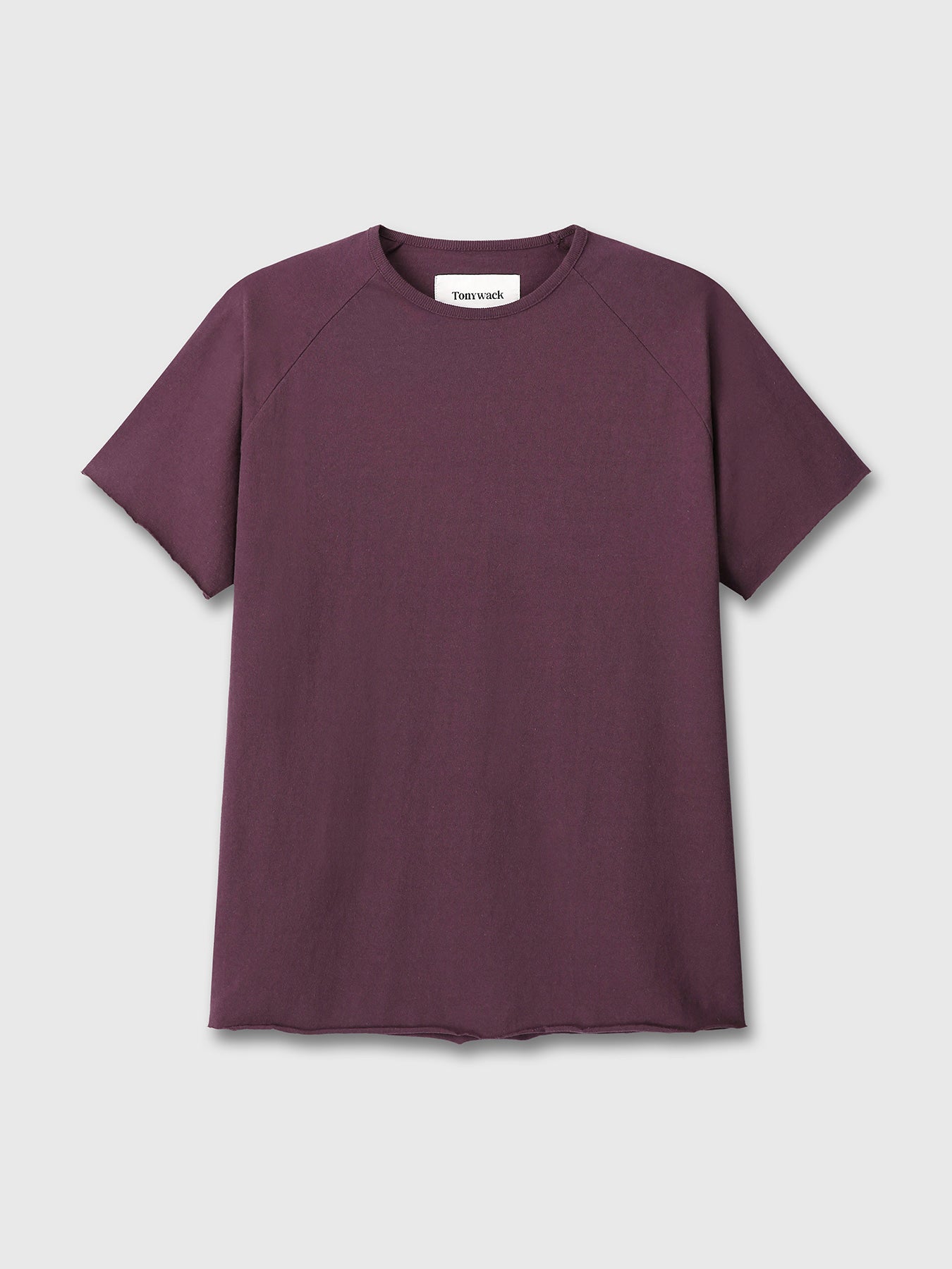 Tonywack - Raw Edge Washed T-Shirt (Burgundy) product image 8 | TRAB K-Fashion Australia
