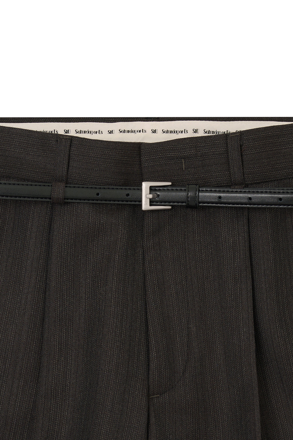STU - Crease Belt Slacks (Charcoal (1st Reorder )) product image 18 | TRAB K-Fashion Australia