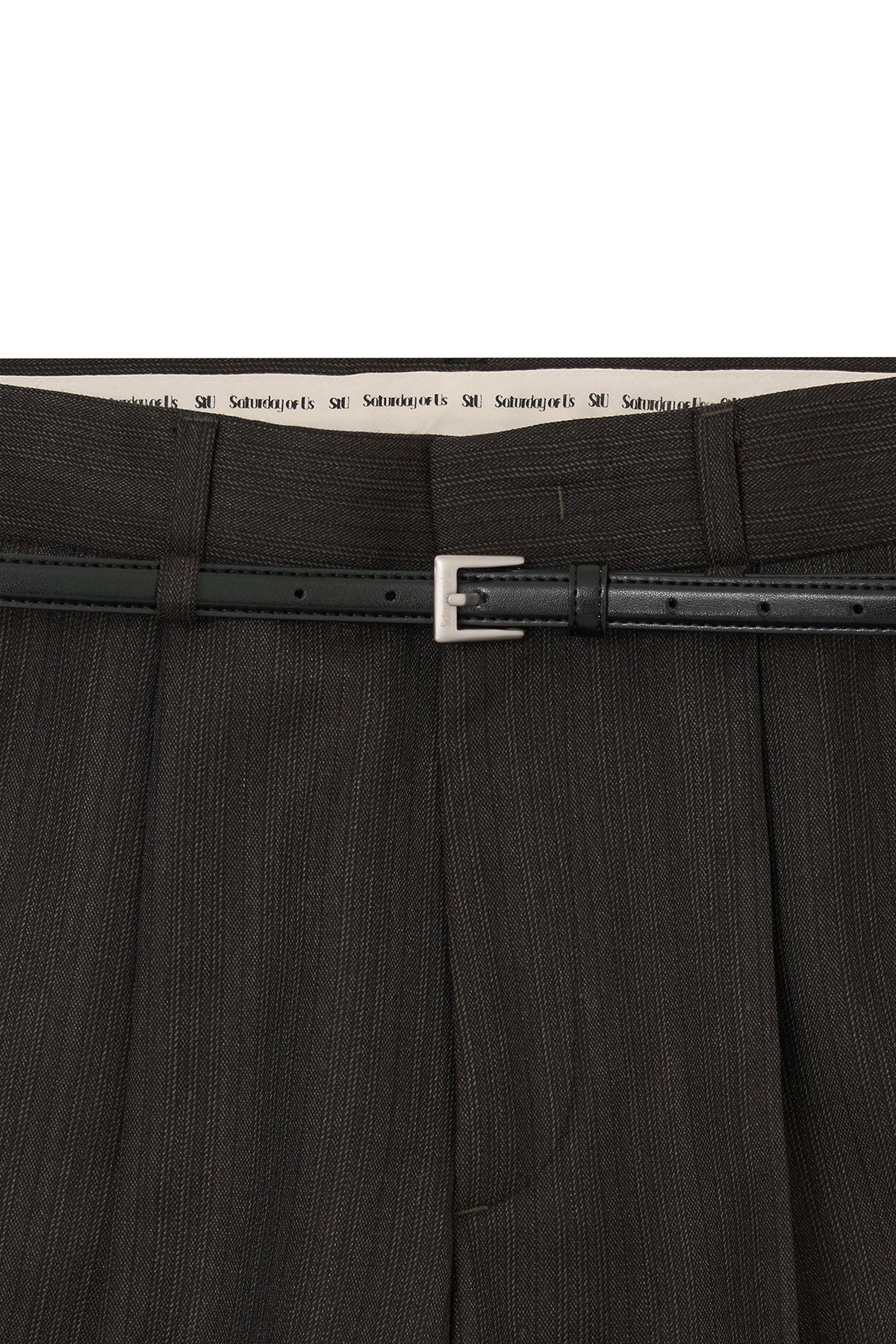 STU - Crease Belt Slacks (Charcoal (1st Reorder )) product image 18 | TRAB K-Fashion Australia