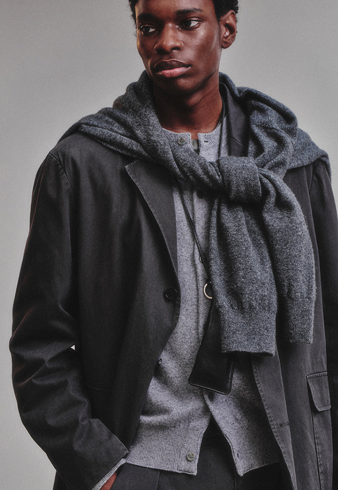 Art if acts - Washed 3 Button Blazer (Charcoal) product image 2 | TRAB K-Fashion Australia
