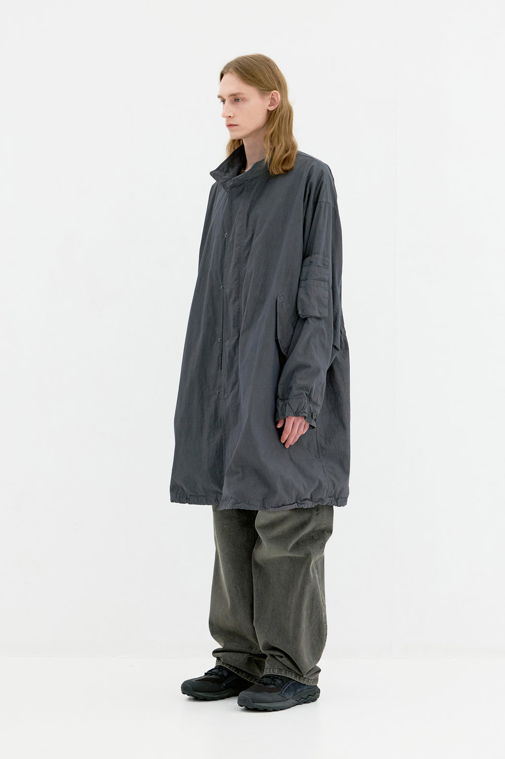 Coor - Garment Dyed Fishtail Parka (Washed Charcoal) product image 3 | TRAB K-Fashion Australia