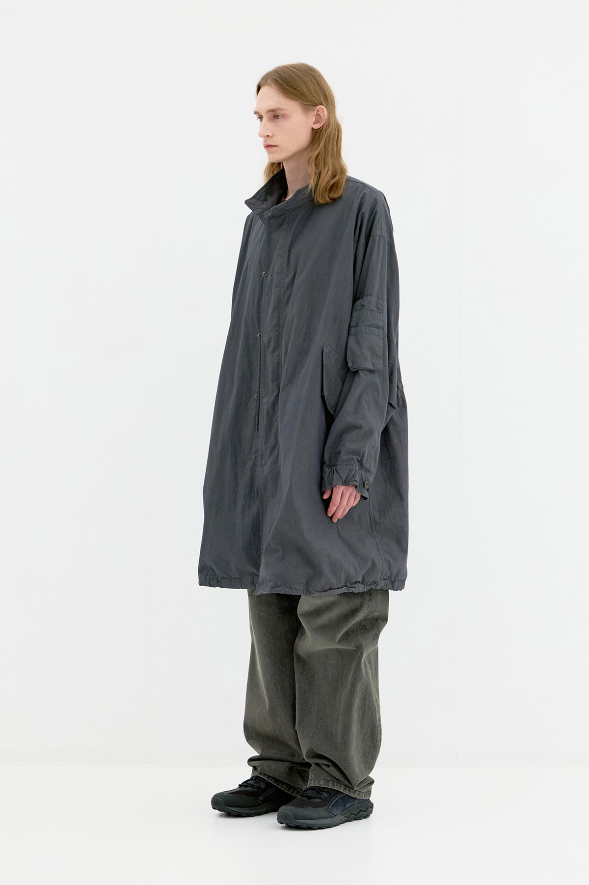 Coor - Garment Dyed Fishtail Parka (Washed Charcoal) product image 3 | TRAB K-Fashion Australia