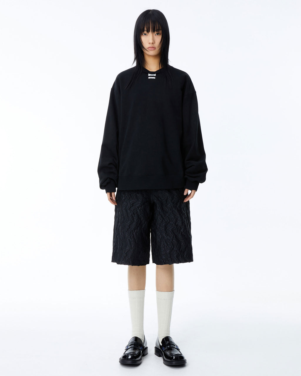 Ader Error - Langle sweatshirt (Noir) product image 3 | TRAB K-Fashion Australia
