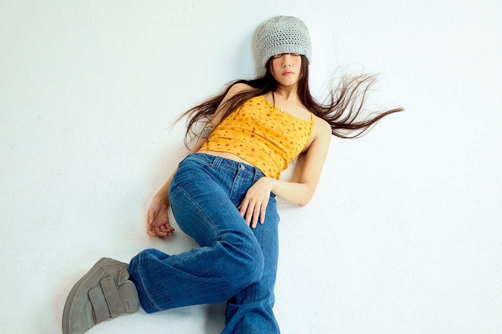 Coyseio - String Net Beanie (Melange Grey) product image 4 | TRAB K-Fashion Australia