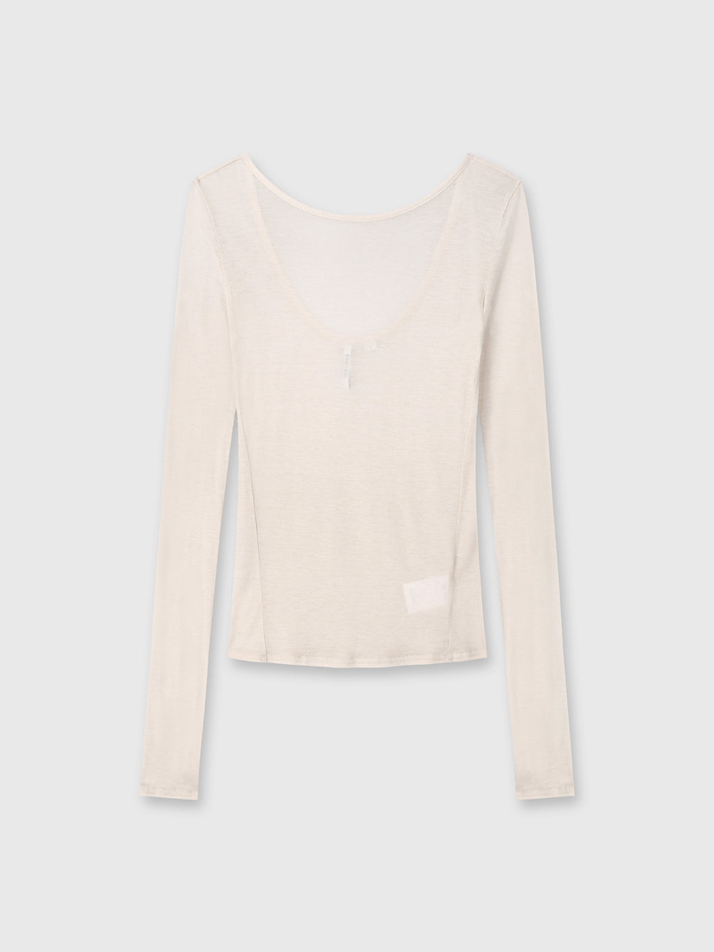 Tonywack - Low Back Long Sleeve T-Shirt (Ivory) product image 5 | TRAB K-Fashion Australia