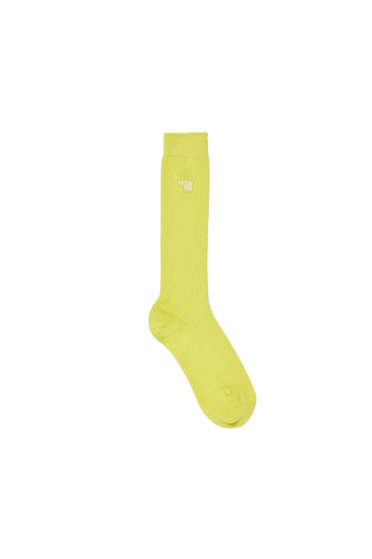 Matin Kim - Small Logo Silket Half Socks (Lime) product image 1 | TRAB K-Fashion Australia