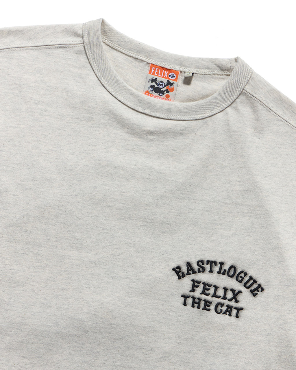 Eastlogue - Felix Shot-put Embroidered L.s T-shirts (Oatmeal) product image 3 | TRAB K-Fashion Australia