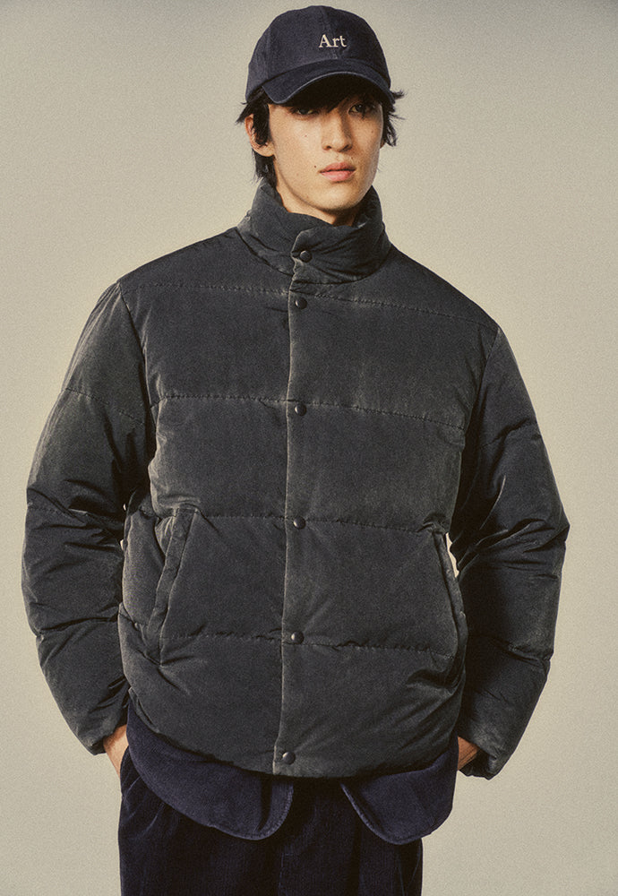 Art if acts - Garment Washed Puffer Down Jacket (Faded Black) product image 7 | TRAB K-Fashion Australia