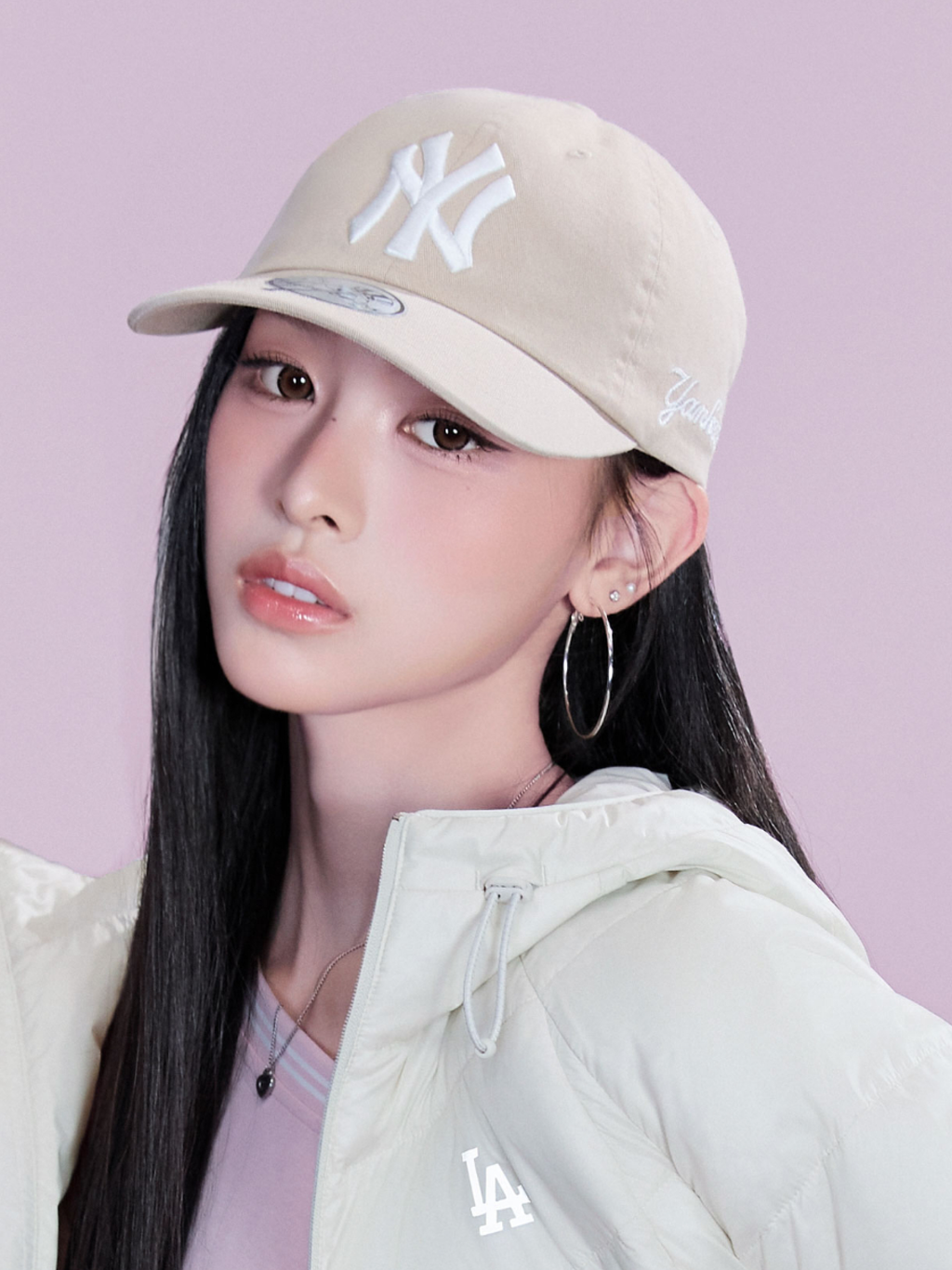 MLB Korea - MLB Signature Unstructured Ball Cap New York Yankees (Beige) product image 1 | TRAB K-Fashion Australia