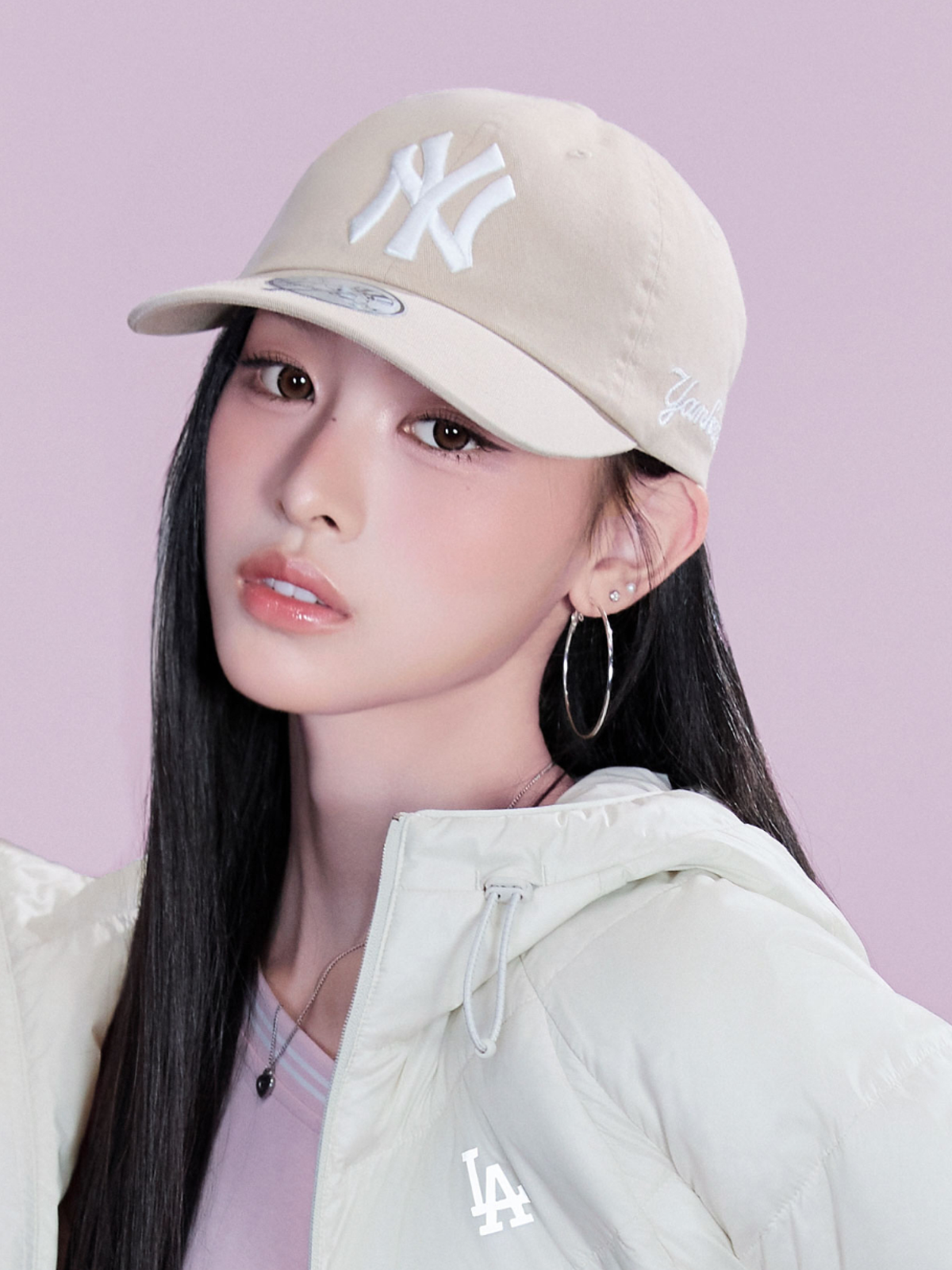 MLB Korea - MLB Signature Unstructured Ball Cap New York Yankees (Beige) product image 1 | TRAB K-Fashion Australia