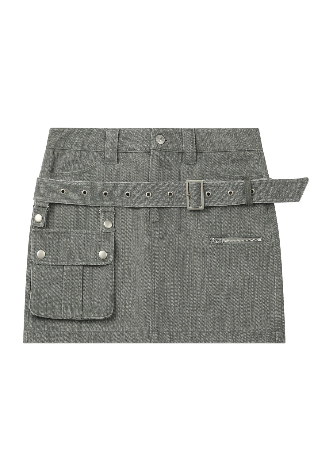 Deinet - Belted Tunnel Skirt (Khaki) product image 11 | TRAB K-Fashion Australia