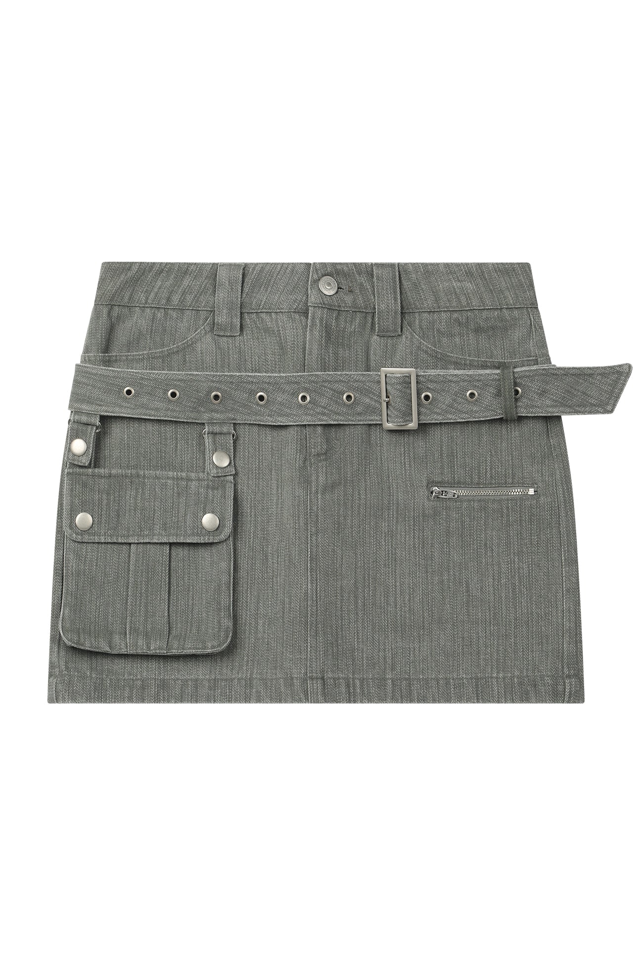 Deinet - Belted Tunnel Skirt (Khaki) product image 11 | TRAB K-Fashion Australia