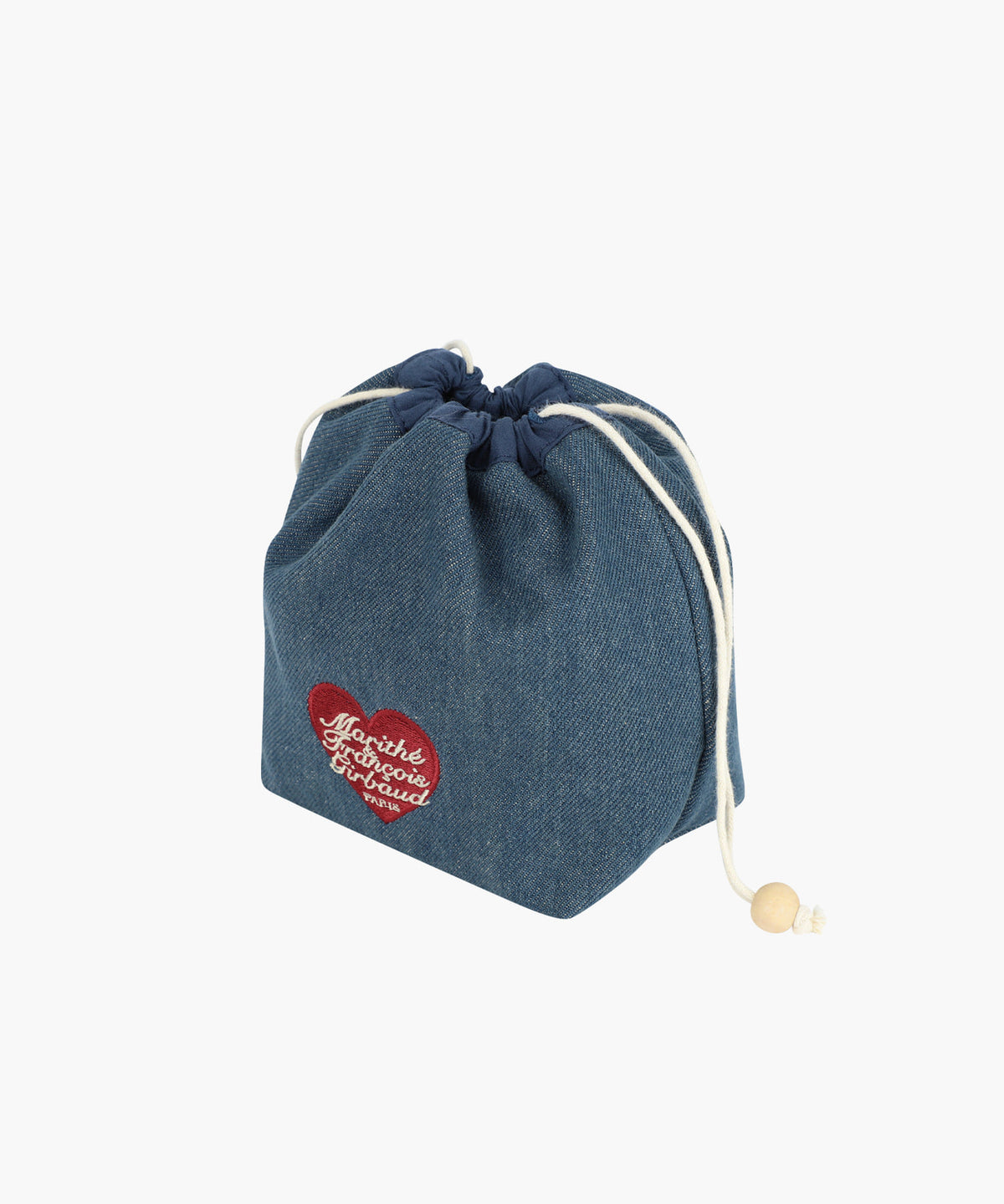 Marithe & Francois Girbaud - Heart Classic Logo String Pouch (Dark Blue) product image 2 | TRAB K-Fashion Australia