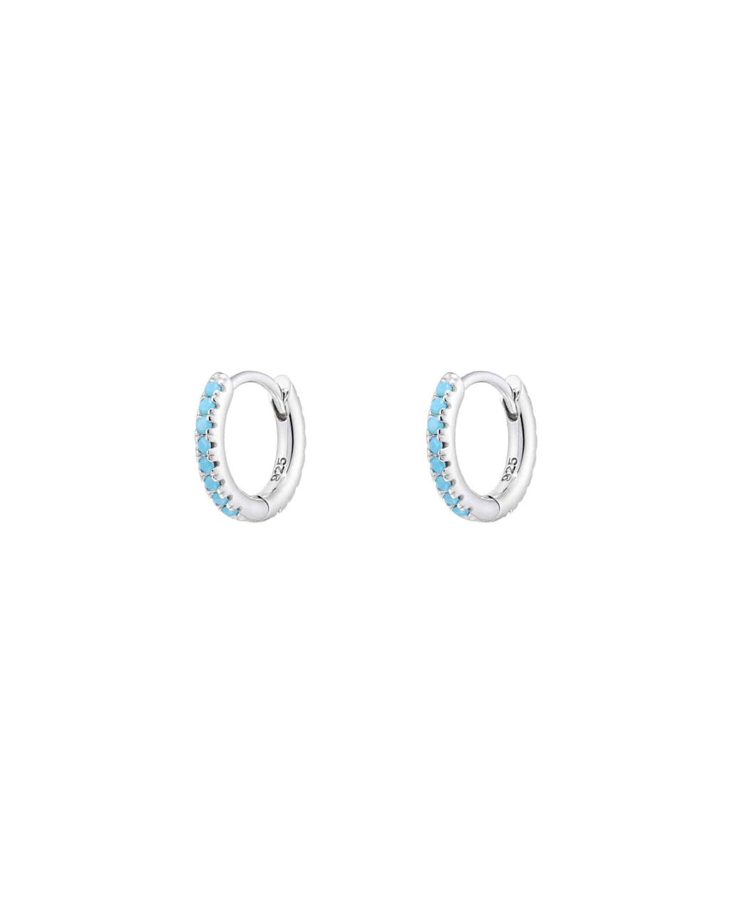 Numbering - Basic Pave Hoop Earrings #3122 product image 9 | TRAB K-Fashion Australia