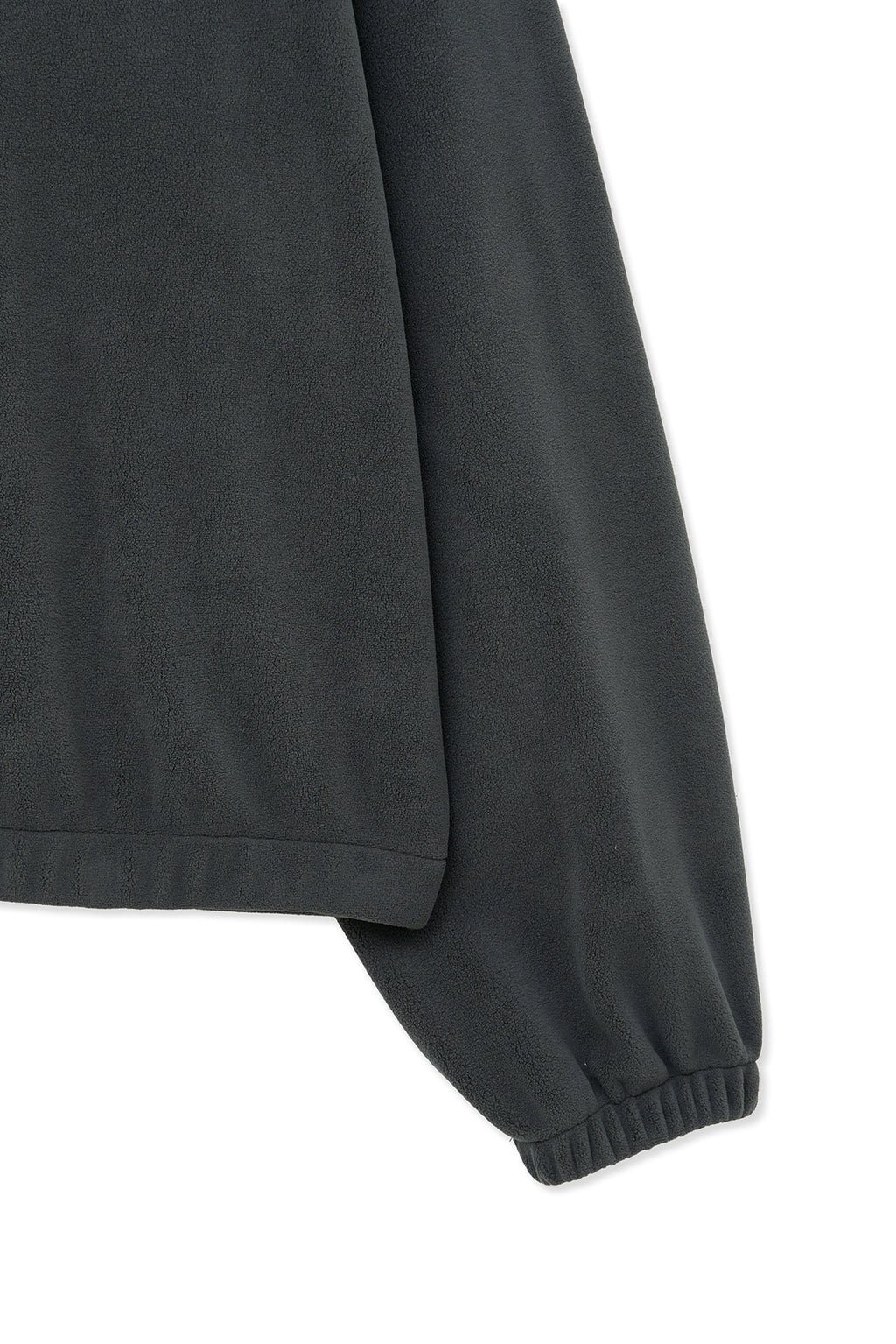 Matin Kim - Sherpa Fleece Half Zip Up Top (Charcoal) product image 5 | TRAB K-Fashion Australia