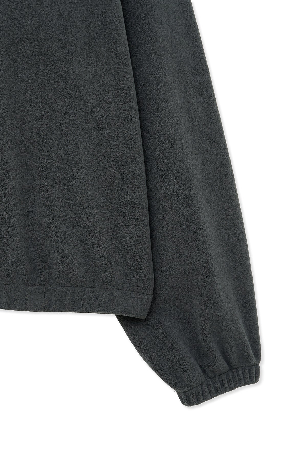 Matin Kim - Sherpa Fleece Half Zip Up Top (Charcoal) product image 5 | TRAB K-Fashion Australia