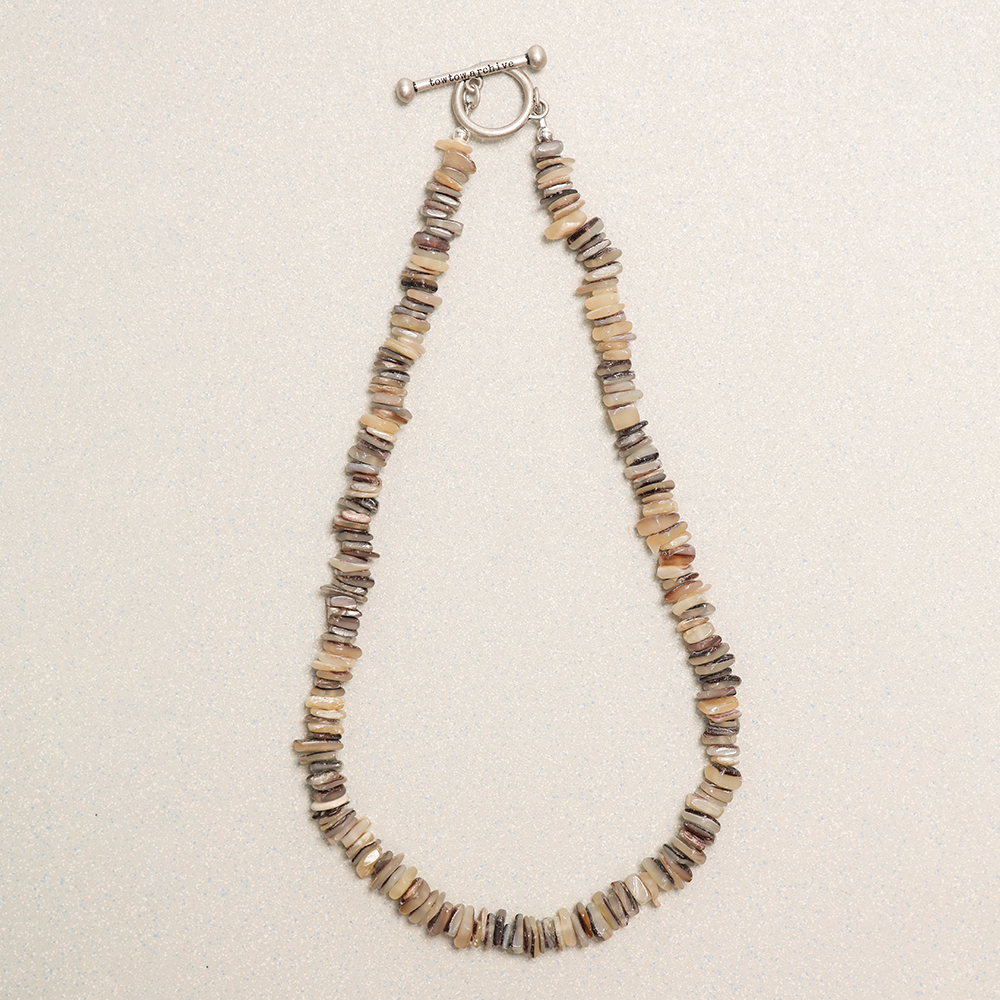 Towtow Archive - Luna Shell Necklace (Gray) product image 1 | TRAB K-Fashion Australia