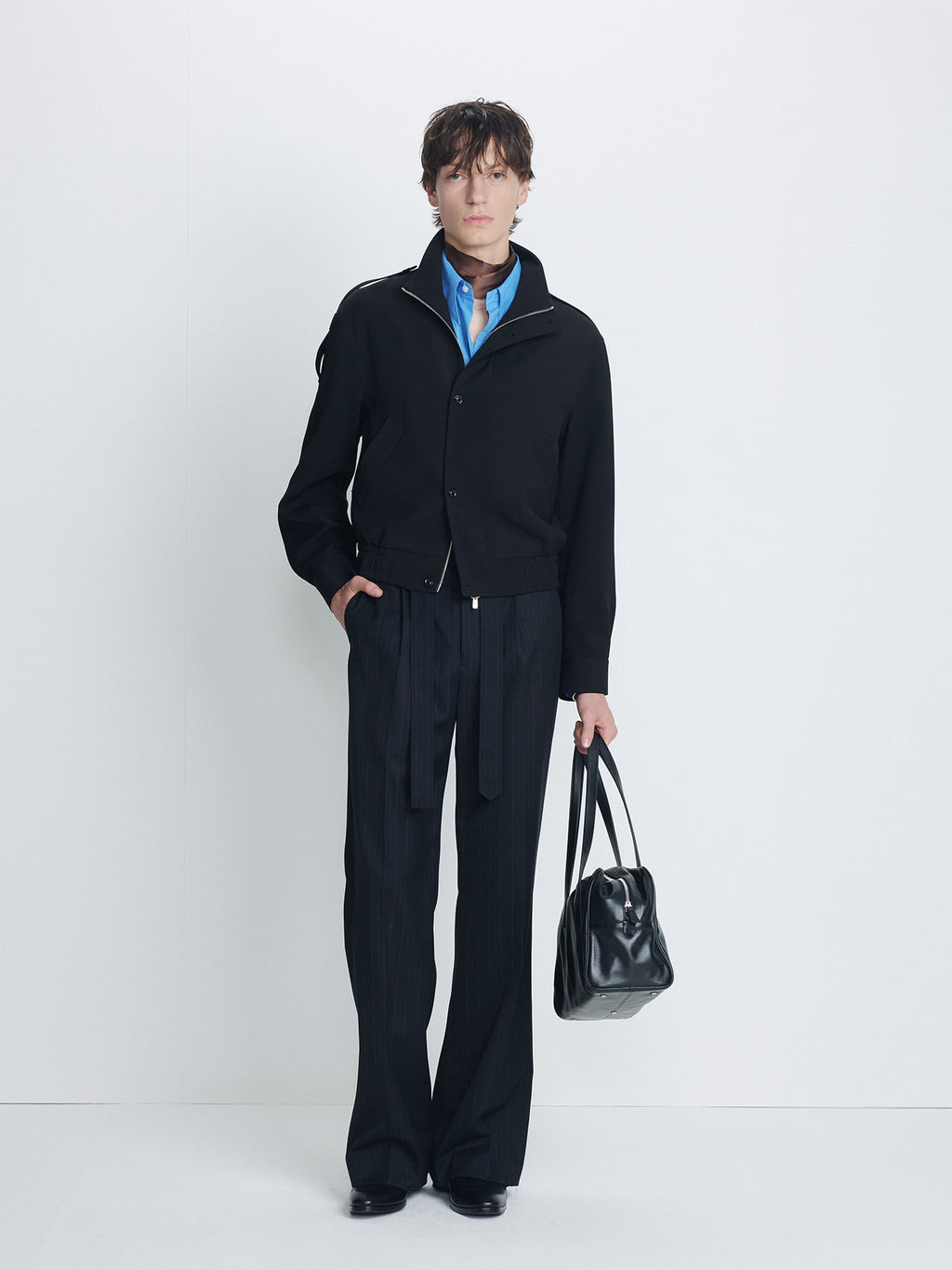 Tonywack - Stand Collar Epaulette Blouson (Black) product image 1 | TRAB K-Fashion Australia