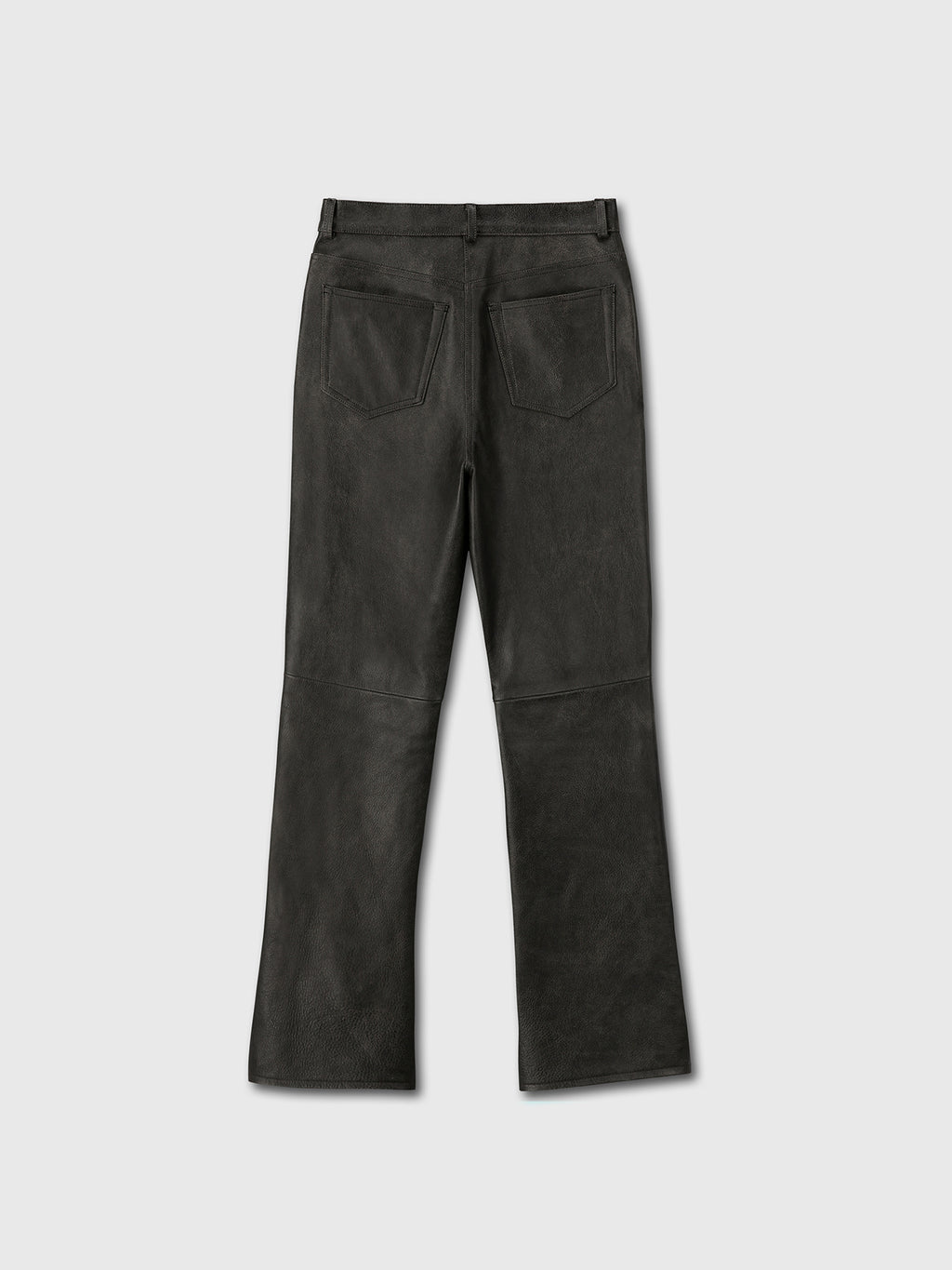 Tonywack - Leather Flared-Leg Pants (Vintage Treatment) (Black) product image 8 | TRAB K-Fashion Australia