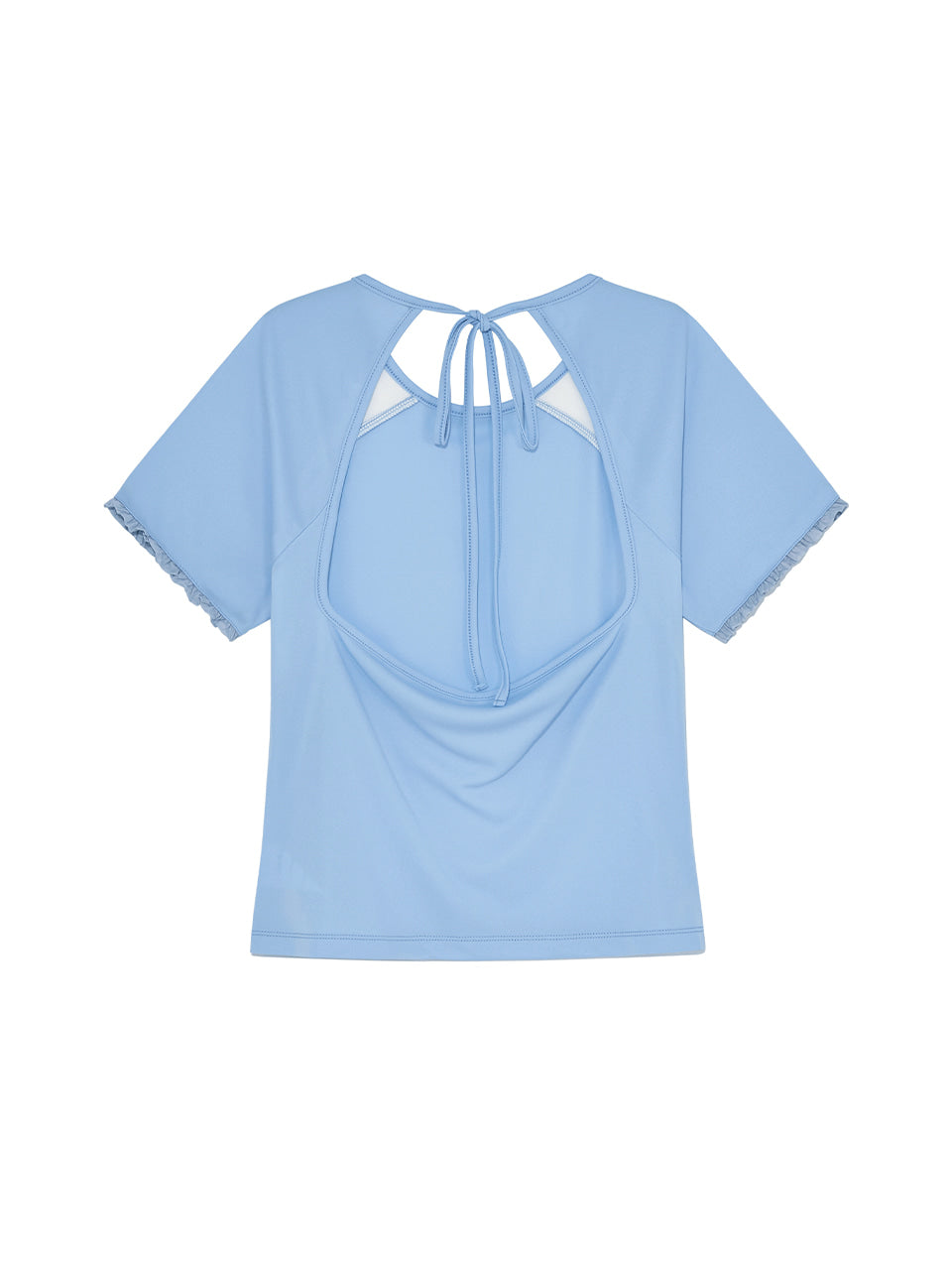 Kijun - Frill Backless Top (Sky Blue) product image 9 | TRAB K-Fashion Australia