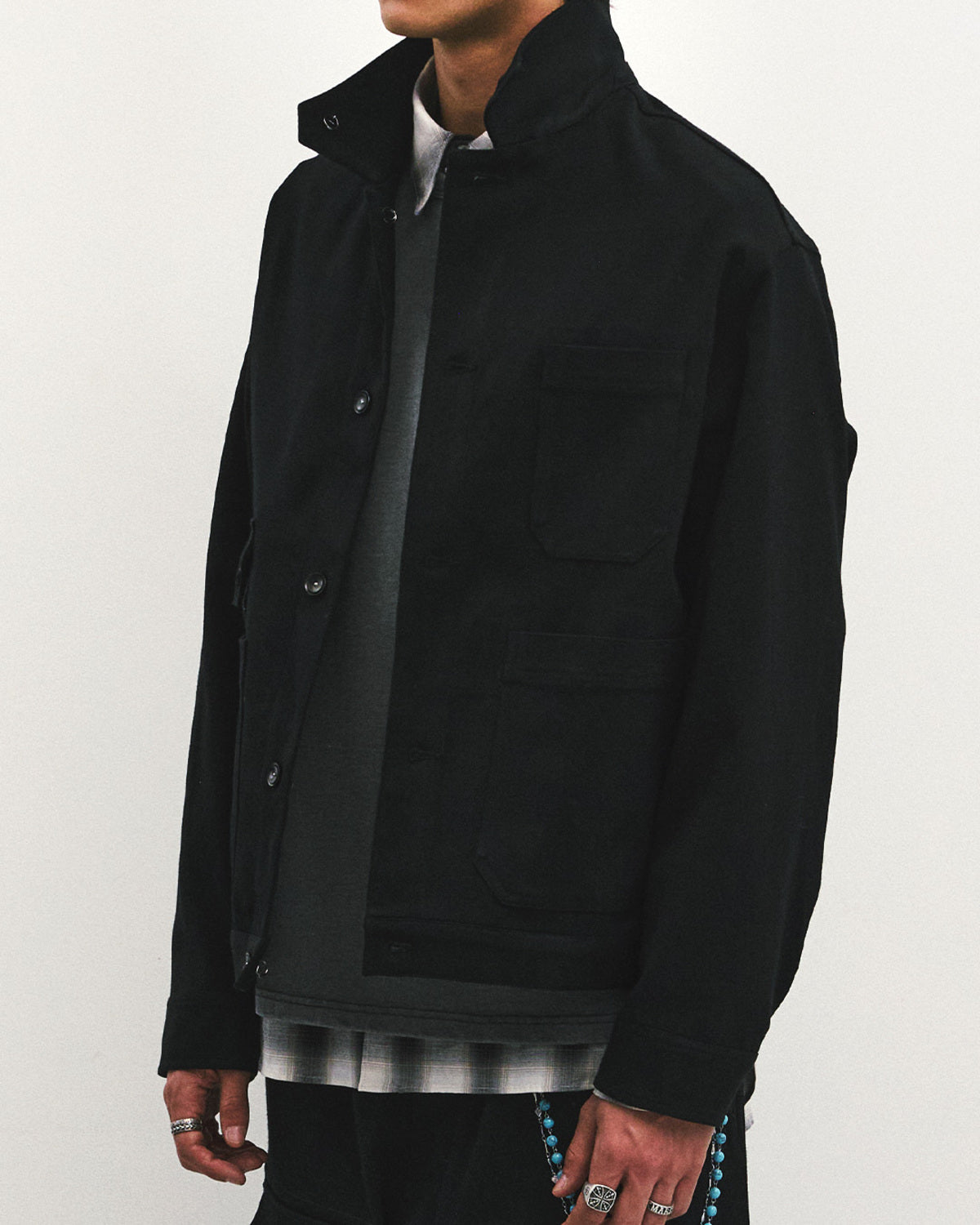Eastlogue - Weekend Blues Jacket (Black Twill) product image 3 | TRAB K-Fashion Australia