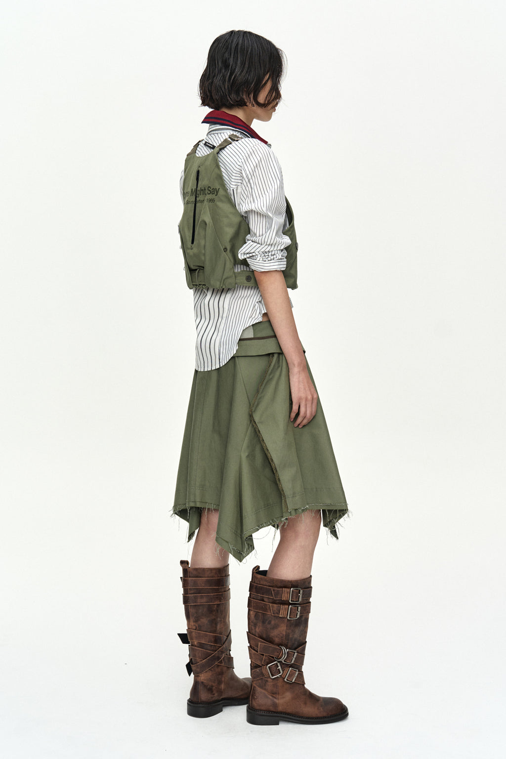 Andersson Bell - 'some Might Say' Utility Vest (Khaki) product image 3 | TRAB K-Fashion Australia