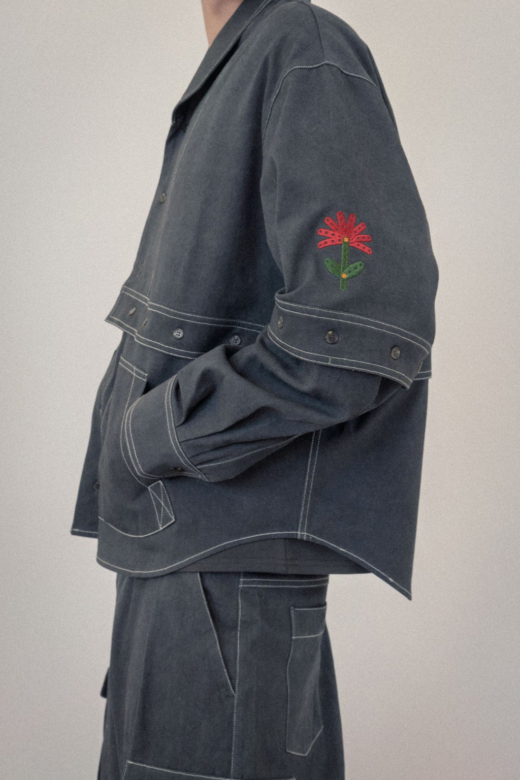 Ioedle - Imagination-Blooming Assembly Jacket (Charcoal) product image 13 | TRAB K-Fashion Australia