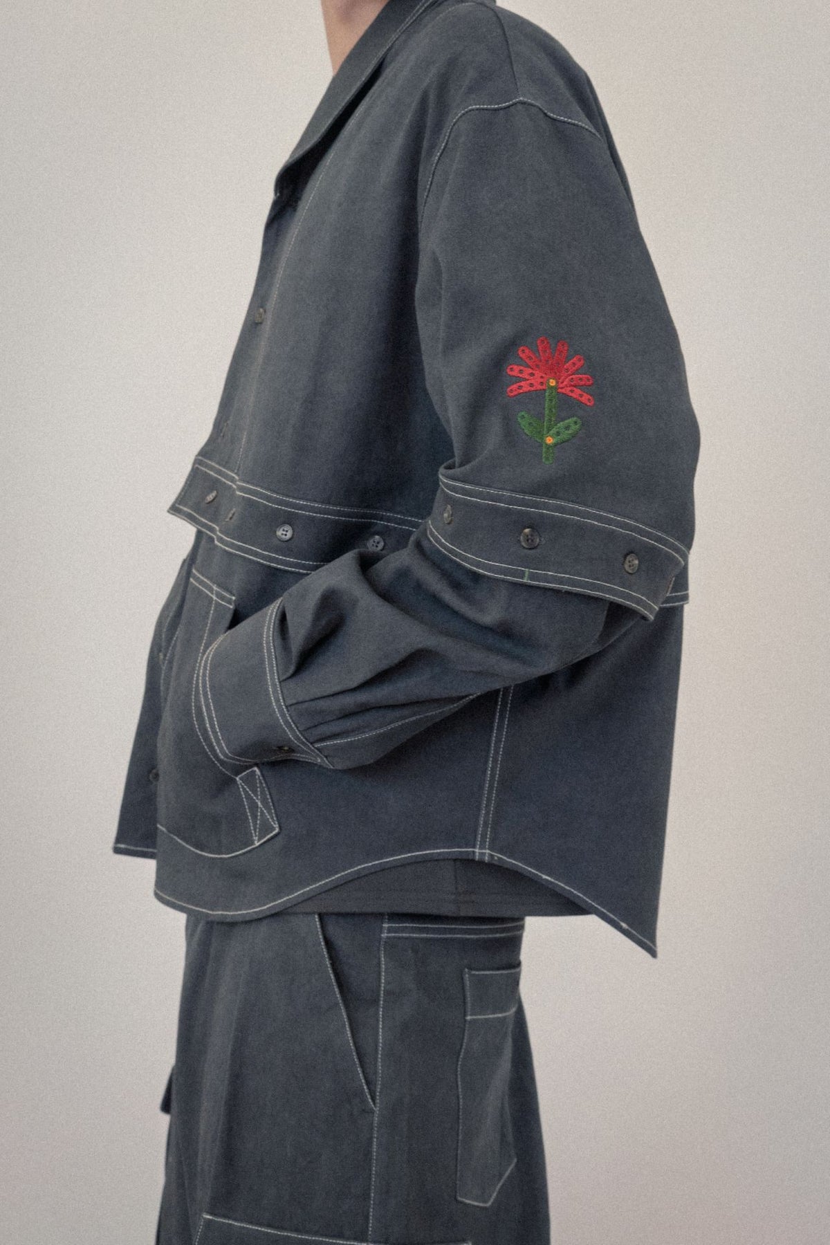Ioedle - Imagination-Blooming Assembly Jacket (Charcoal) product image 13 | TRAB K-Fashion Australia