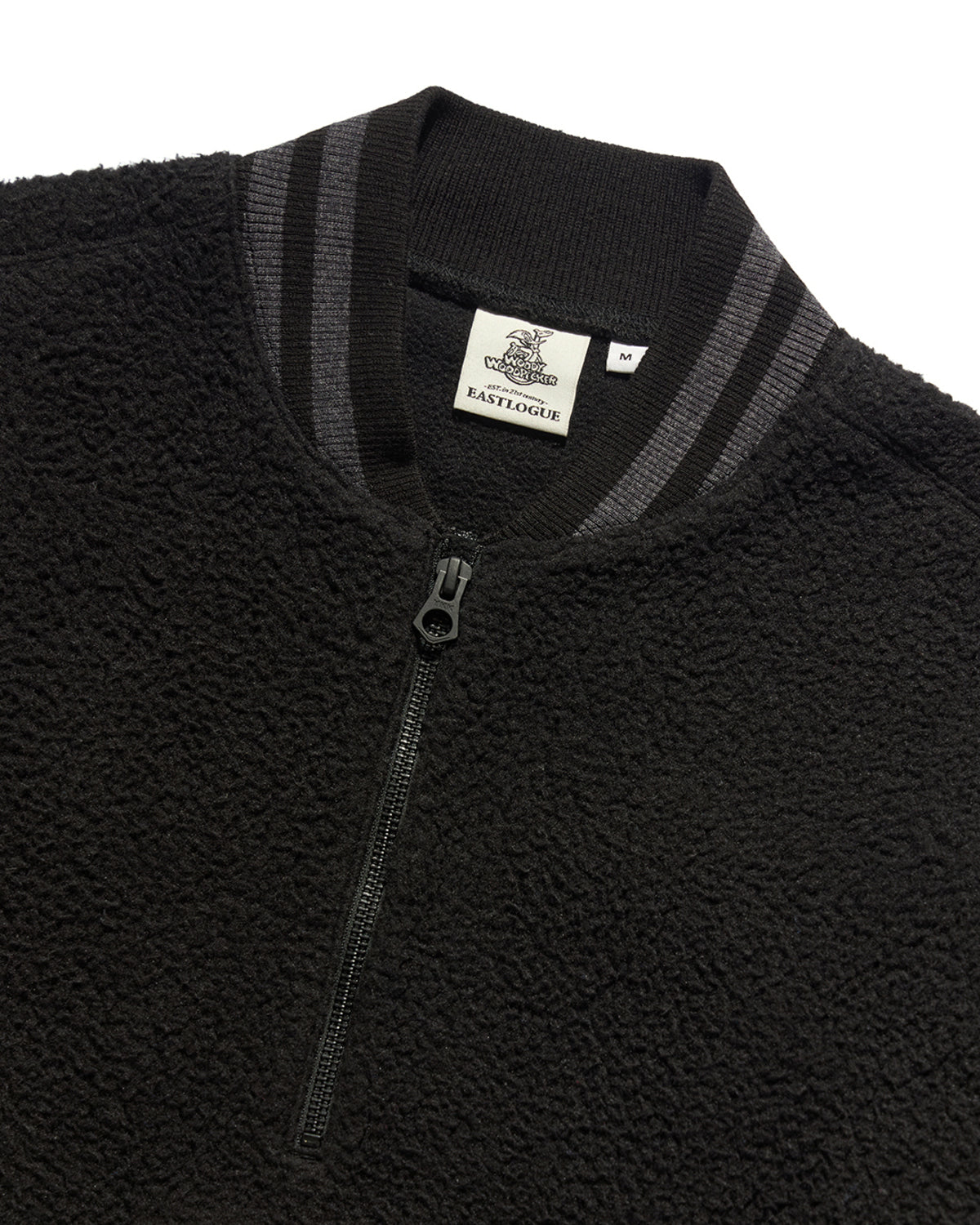 Eastlogue - Woody Fleece Half Zip-up Sweat (Black) product image 3 | TRAB K-Fashion Australia
