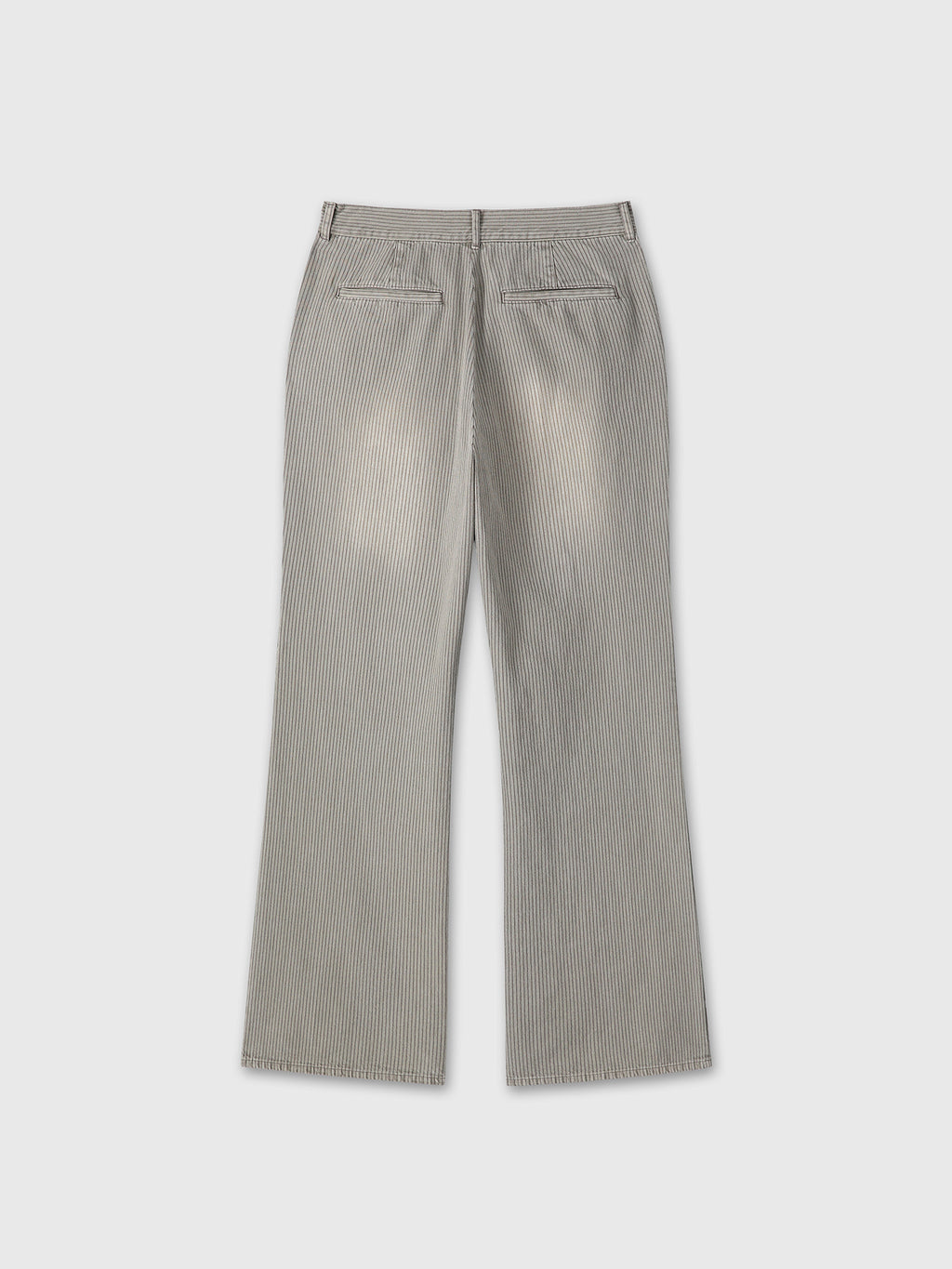 Tonywack - Garment Dyed Stripe Cotton Flare Pants (Stone Grey) product image 10 | TRAB K-Fashion Australia