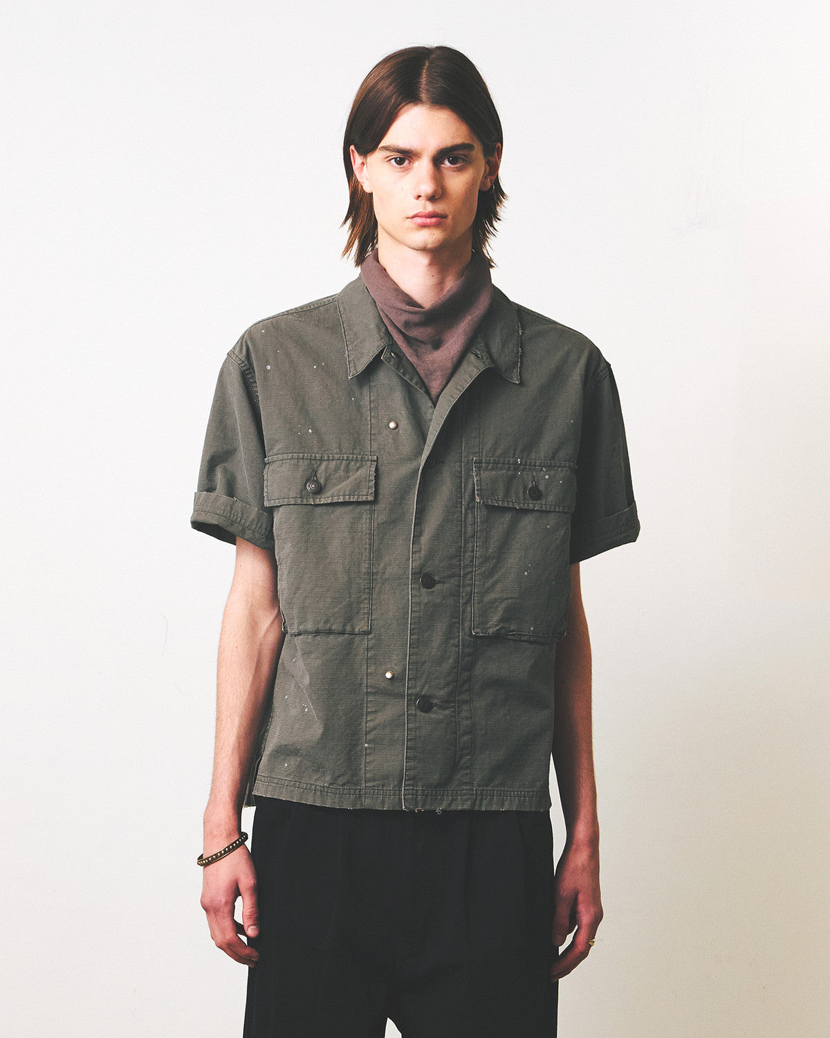 Eastlogue - M43 Mil Half Shirts (Olive Ripstop) product image 2 | TRAB K-Fashion Australia