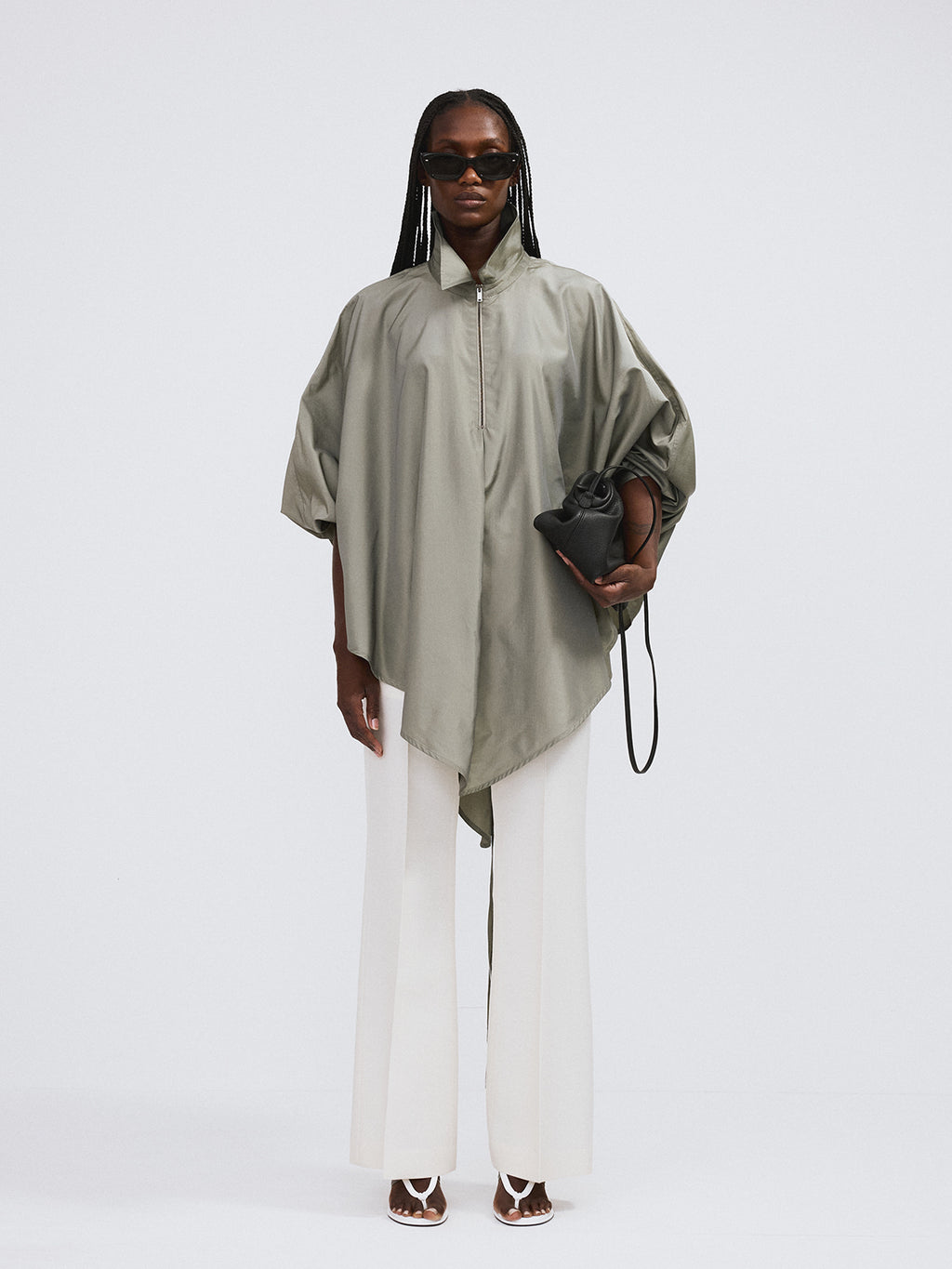 Recto - Oversized Cape Jumper (Light Khaki) product image 2 | TRAB K-Fashion Australia