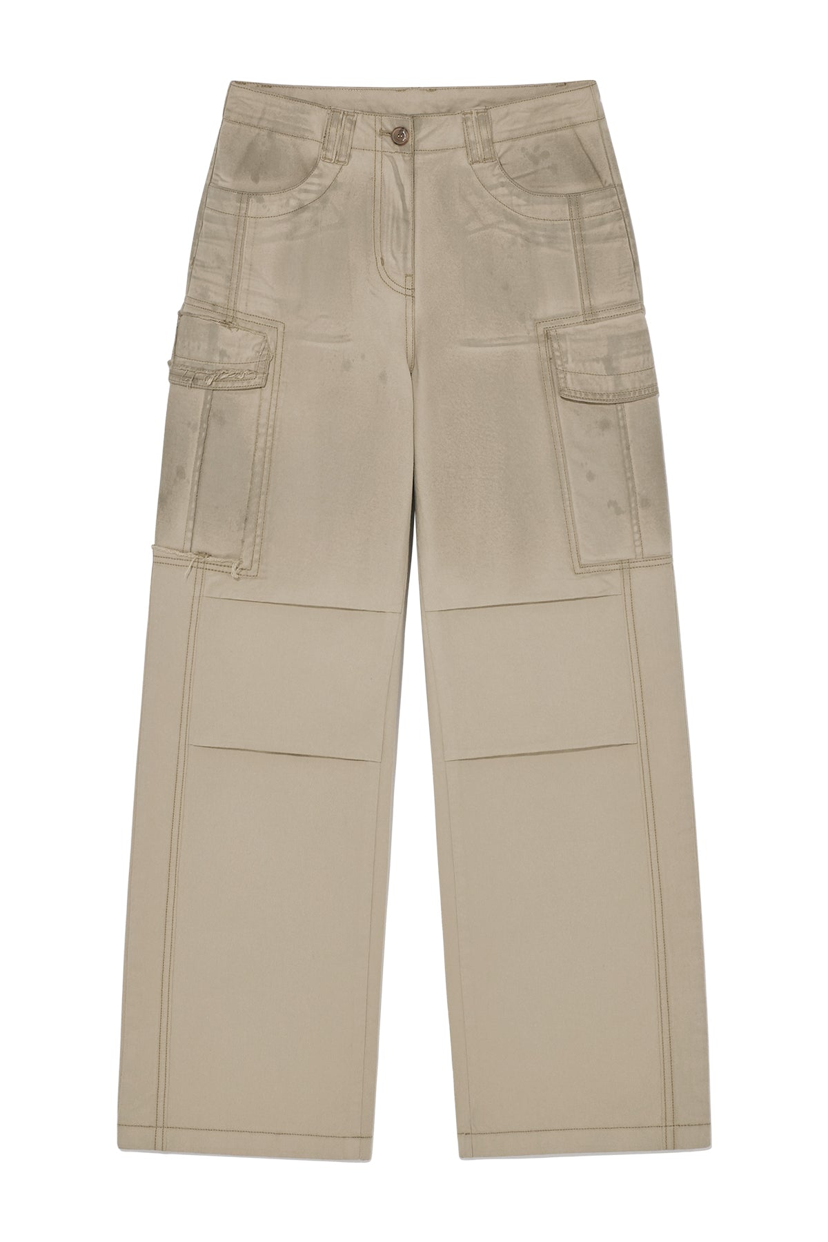 Matin Kim - Washed Cotton Cargo Pants (Charcoal) product image 14 | TRAB K-Fashion Australia