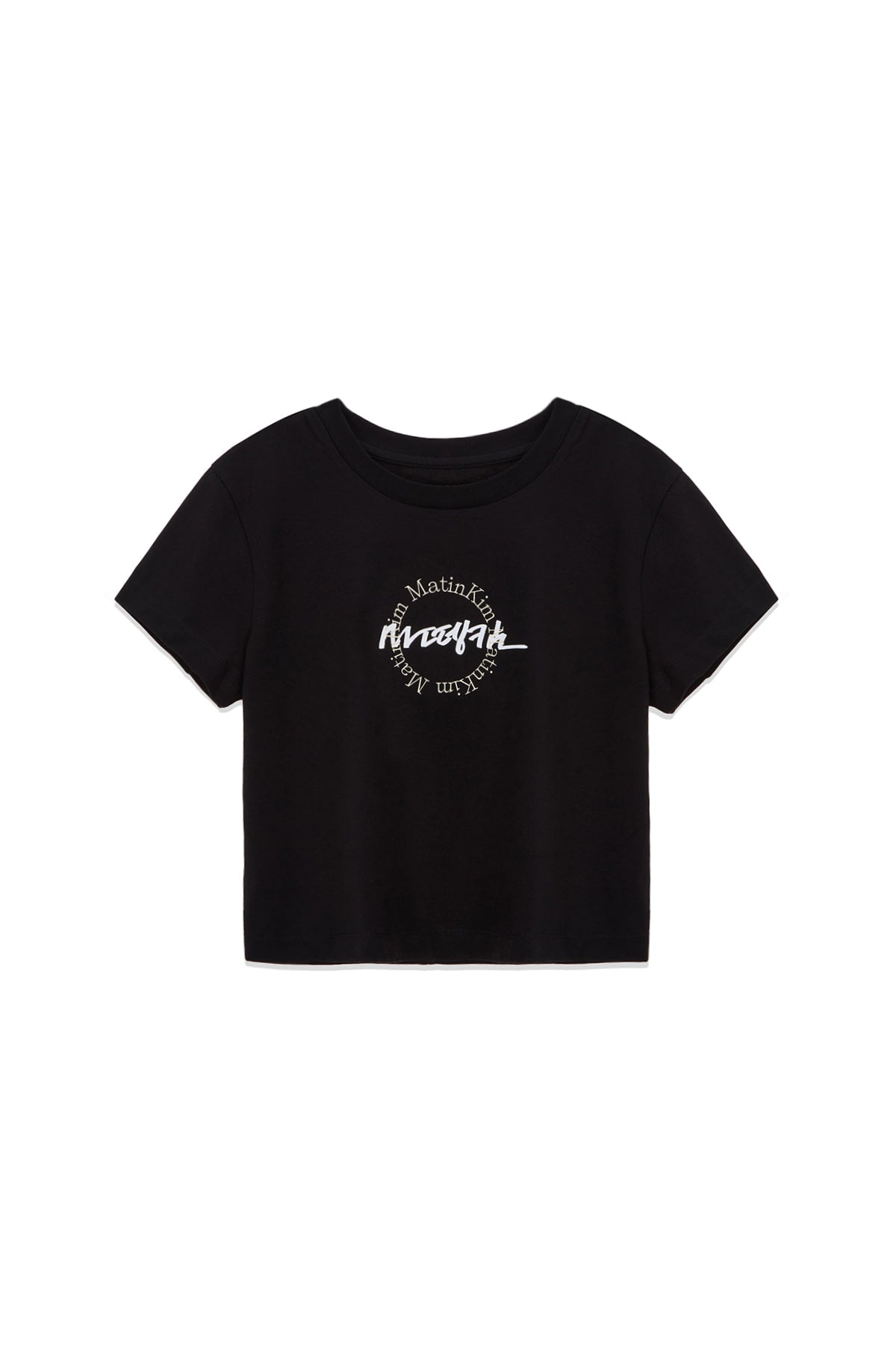 Matin Kim - Hangeul Circle Point Logo Top (Black) product image 2 | TRAB K-Fashion Australia