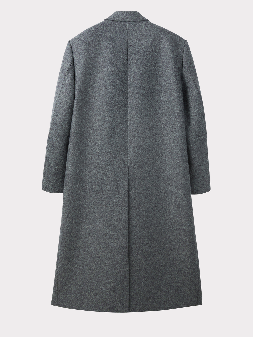 Recto - Classic Tailored Double Breasted Coat (Melange Grey) product image 7 | TRAB K-Fashion Australia