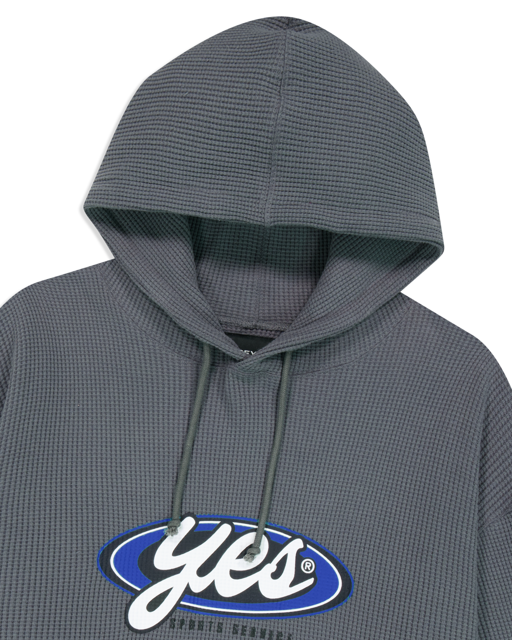 yeseyesee - Y.E.S Waffle Hoodie (Dark Grey) product image 3 | TRAB K-Fashion Australia