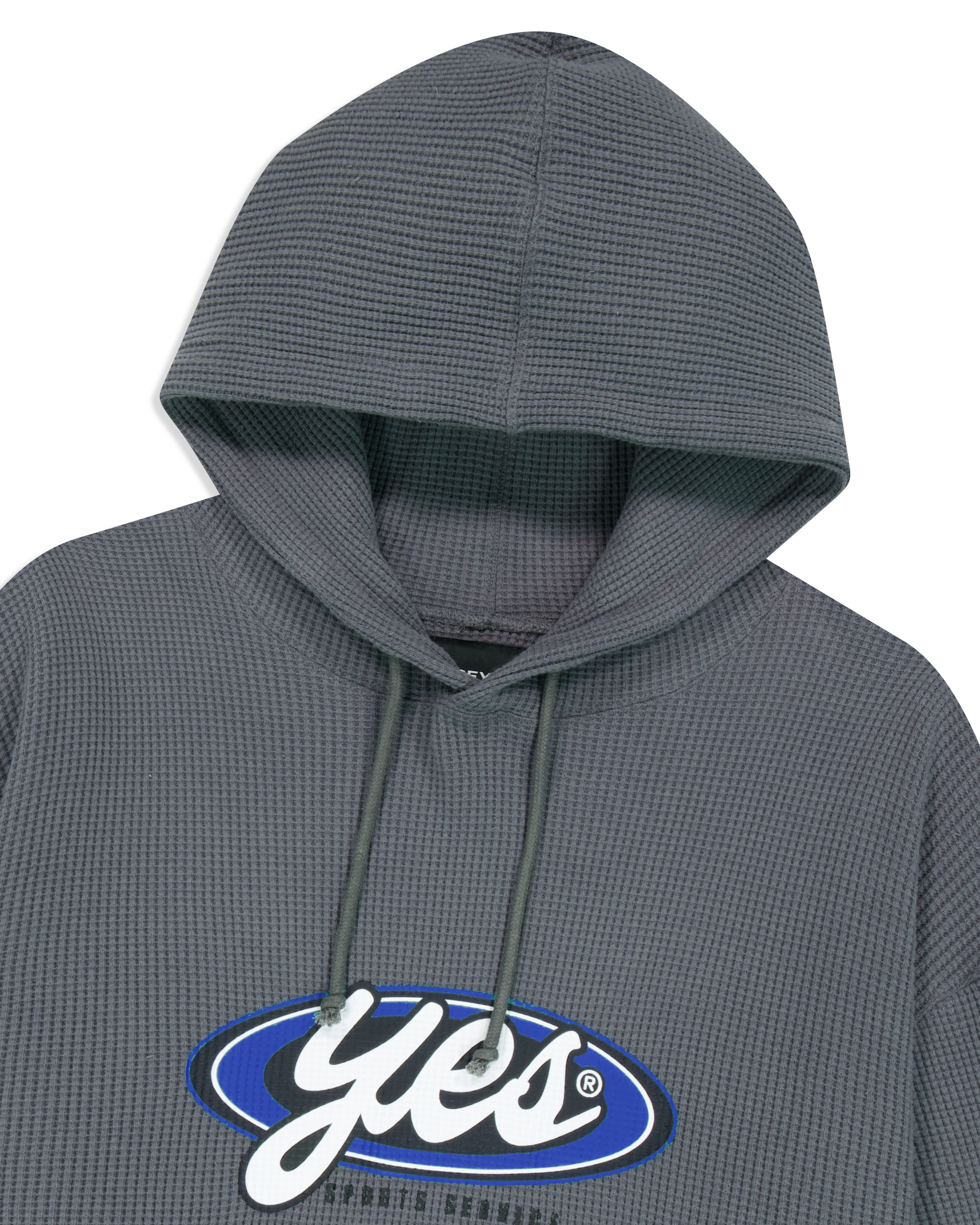 yeseyesee - Y.E.S Waffle Hoodie (Dark Grey) product image 3 | TRAB K-Fashion Australia