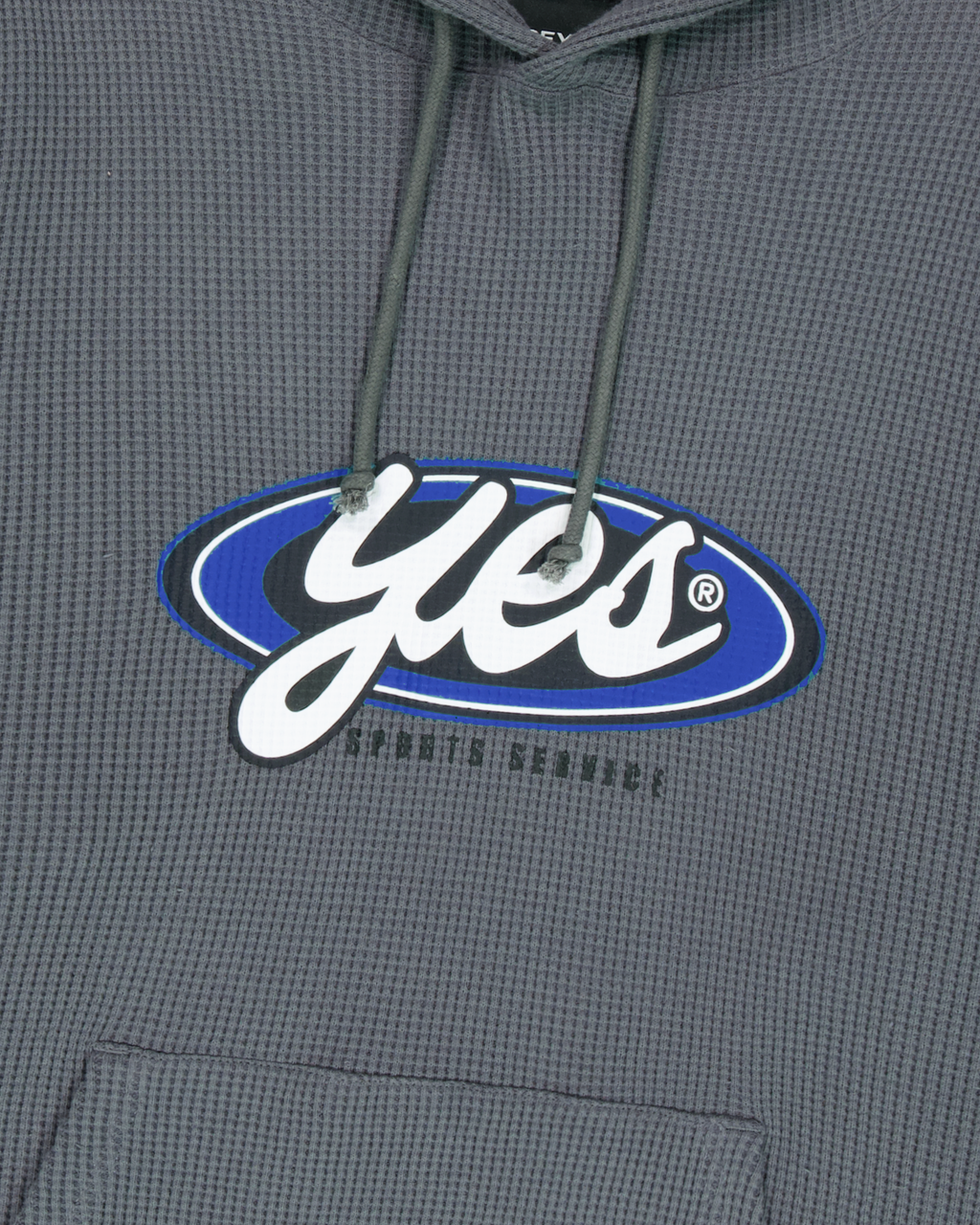 yeseyesee - Y.E.S Waffle Hoodie (Dark Grey) product image 4 | TRAB K-Fashion Australia