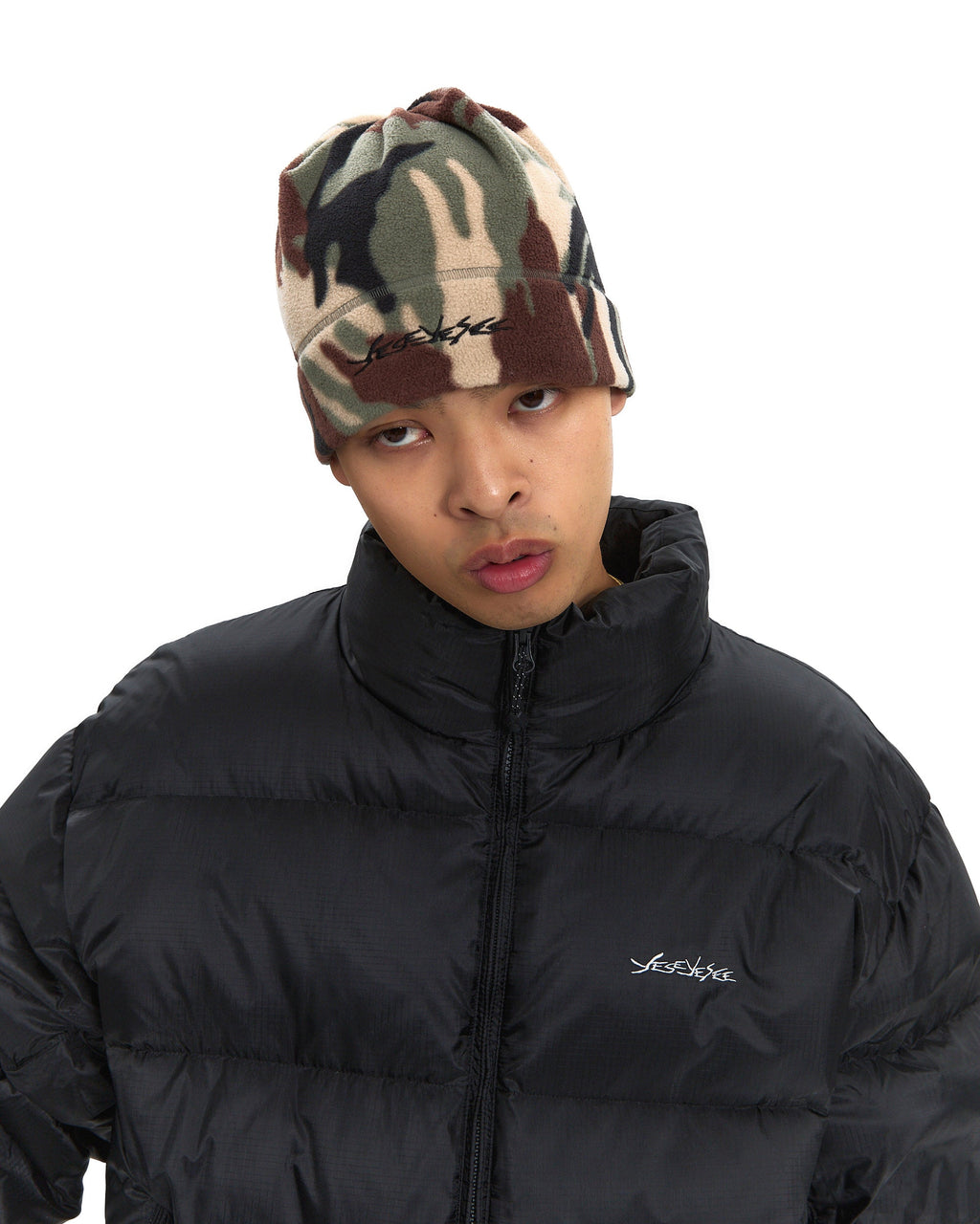 yeseyesee - Y.E.S Fleece Beanie (Camo) product image 4 | TRAB K-Fashion Australia