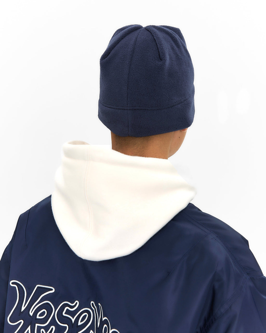 yeseyesee - Y.E.S Fleece Beanie (Navy) product image 6 | TRAB K-Fashion Australia