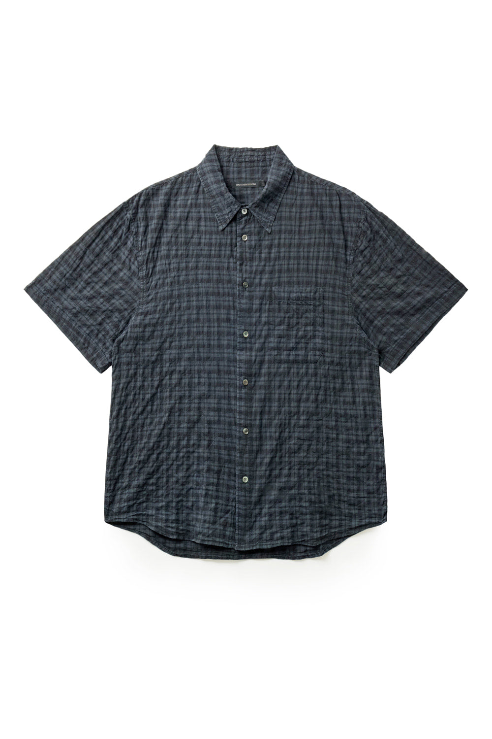Hatchingroom - Arrow Shirt Over Dyed Check (Blue) product image 1 | TRAB K-Fashion Australia