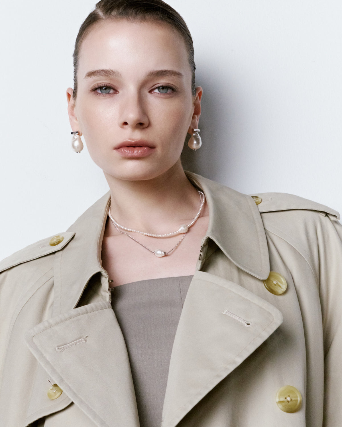 Numbering - Baroque Pearl Statement Earrings #6130 product image 3 | TRAB K-Fashion Australia