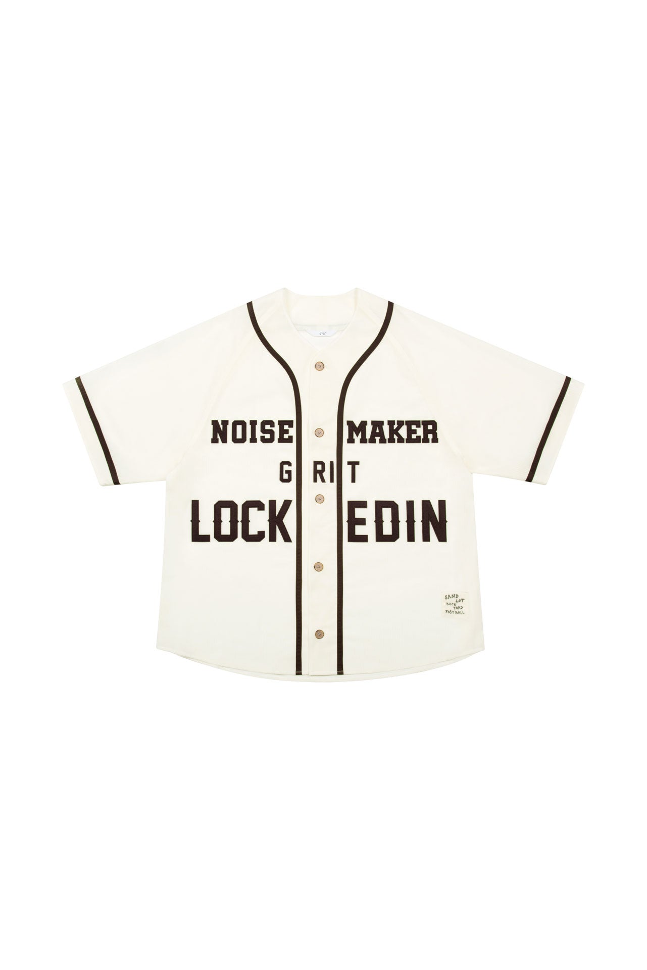 STU - Seersucker Baseball Shirt (Ivory) product image 16 | TRAB K-Fashion Australia