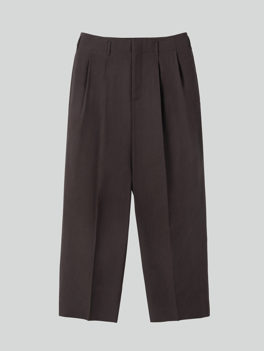 Recto - Linen Blend Pleated Pants (Dark Chocolate) product image 4 | TRAB K-Fashion Australia