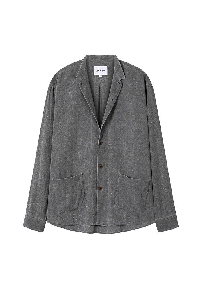 Art if acts - Linen Oriental Jacket (Faded Charcoal) product image 7 | TRAB K-Fashion Australia