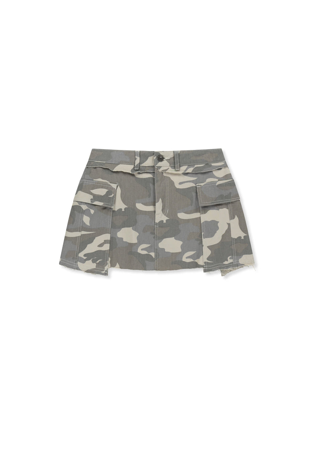 Matin Kim - Cargo Mini Denim Skort (Beige) product image 1 | TRAB K-Fashion Australia