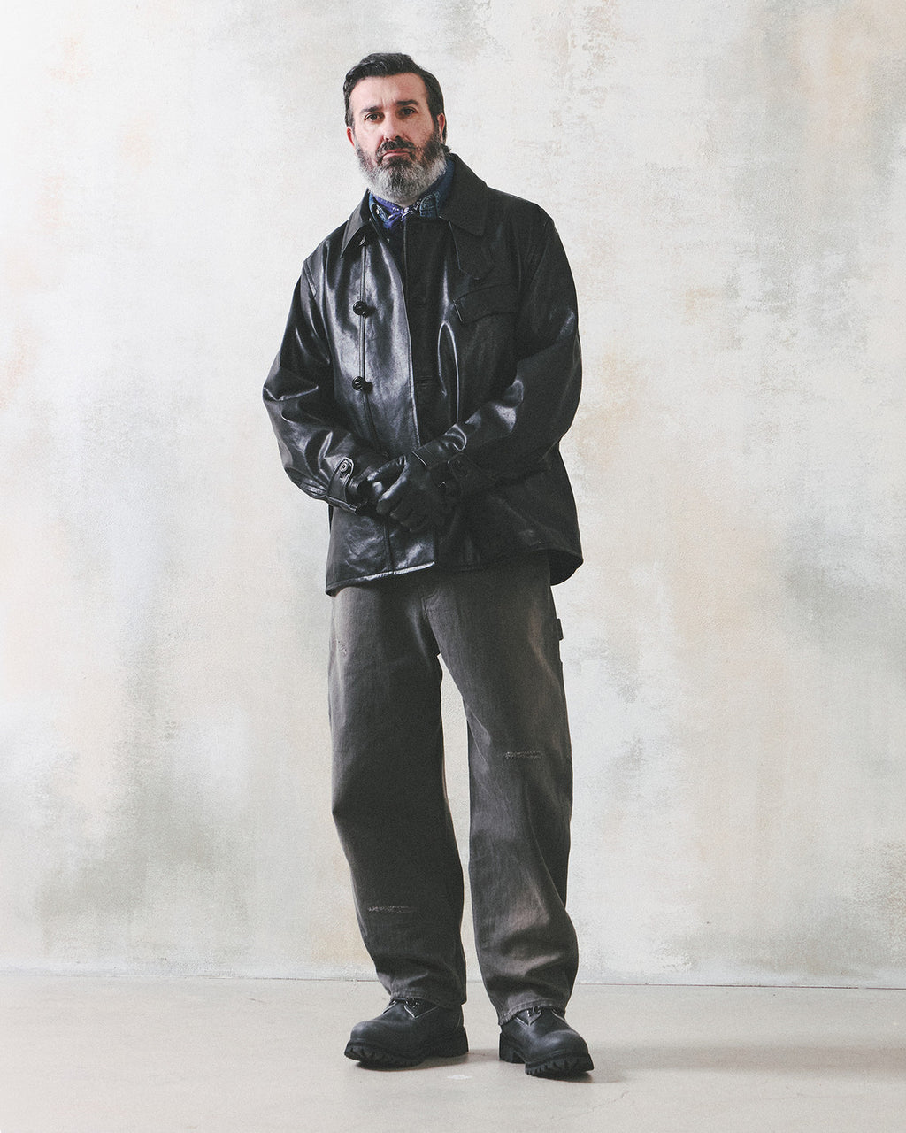 Eastlogue - Architect Work Leather Jacket (Black) product image 5 | TRAB K-Fashion Australia